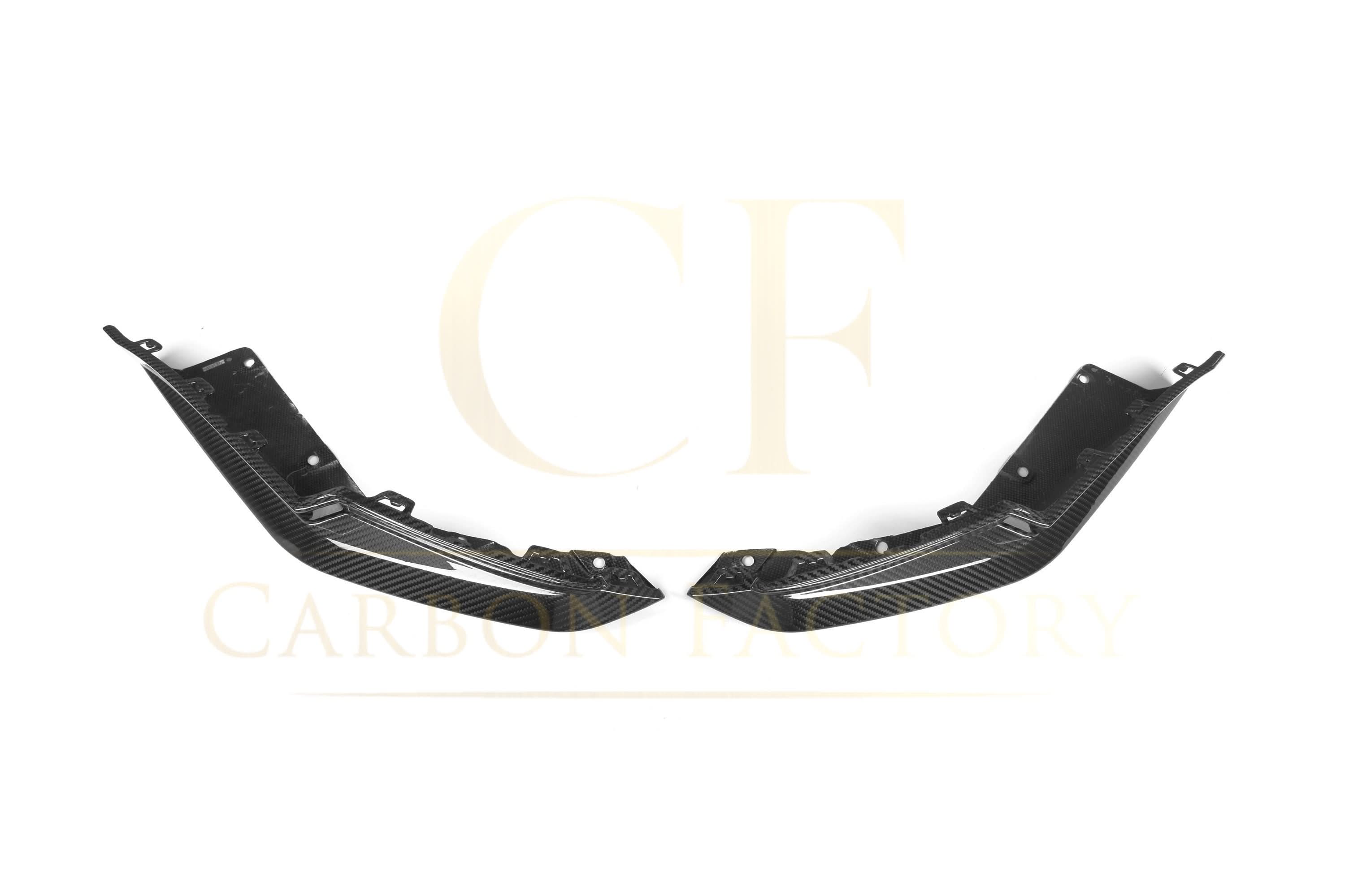OEM Style Pre-Preg Carbon Fibre Rear Bumper Spats for BMW G80 M3 21-Present - Carbon Factory