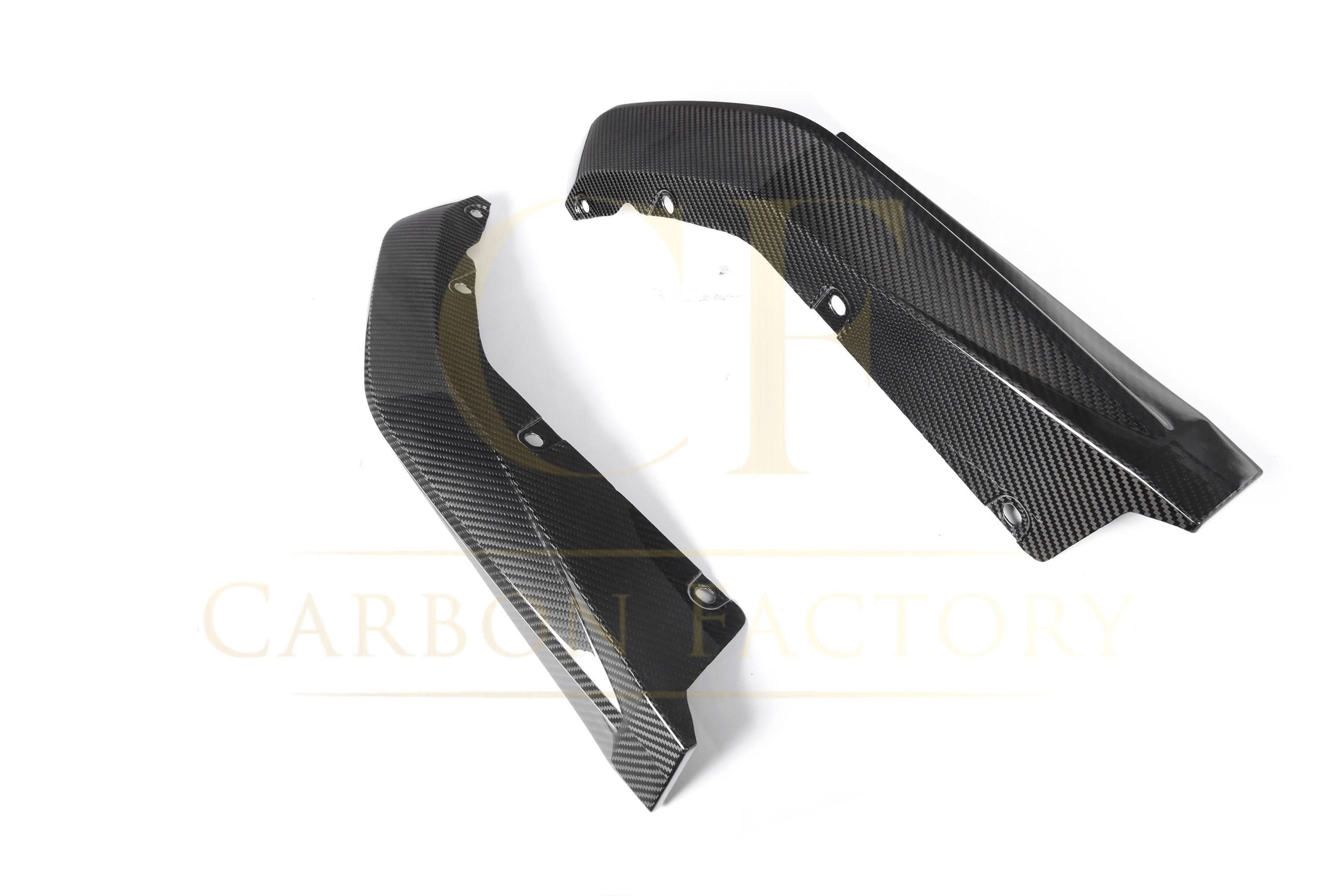 OEM Style Pre-Preg Carbon Fibre Rear Bumper Spats for BMW G80 M3 21-Present - Carbon Factory