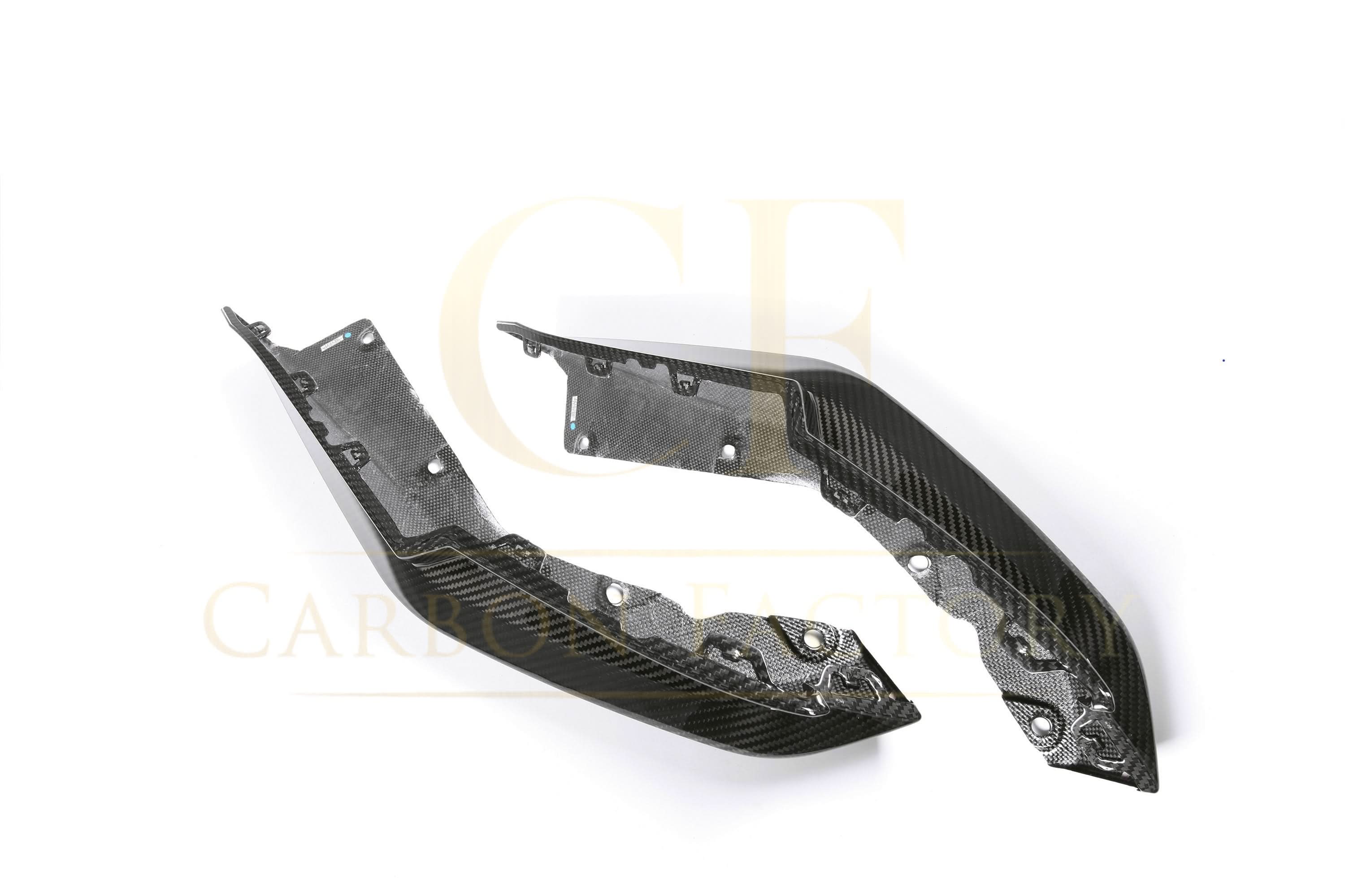OEM Style Pre-Preg Carbon Fibre Rear Bumper Spats for BMW G80 M3 21-Present - Carbon Factory