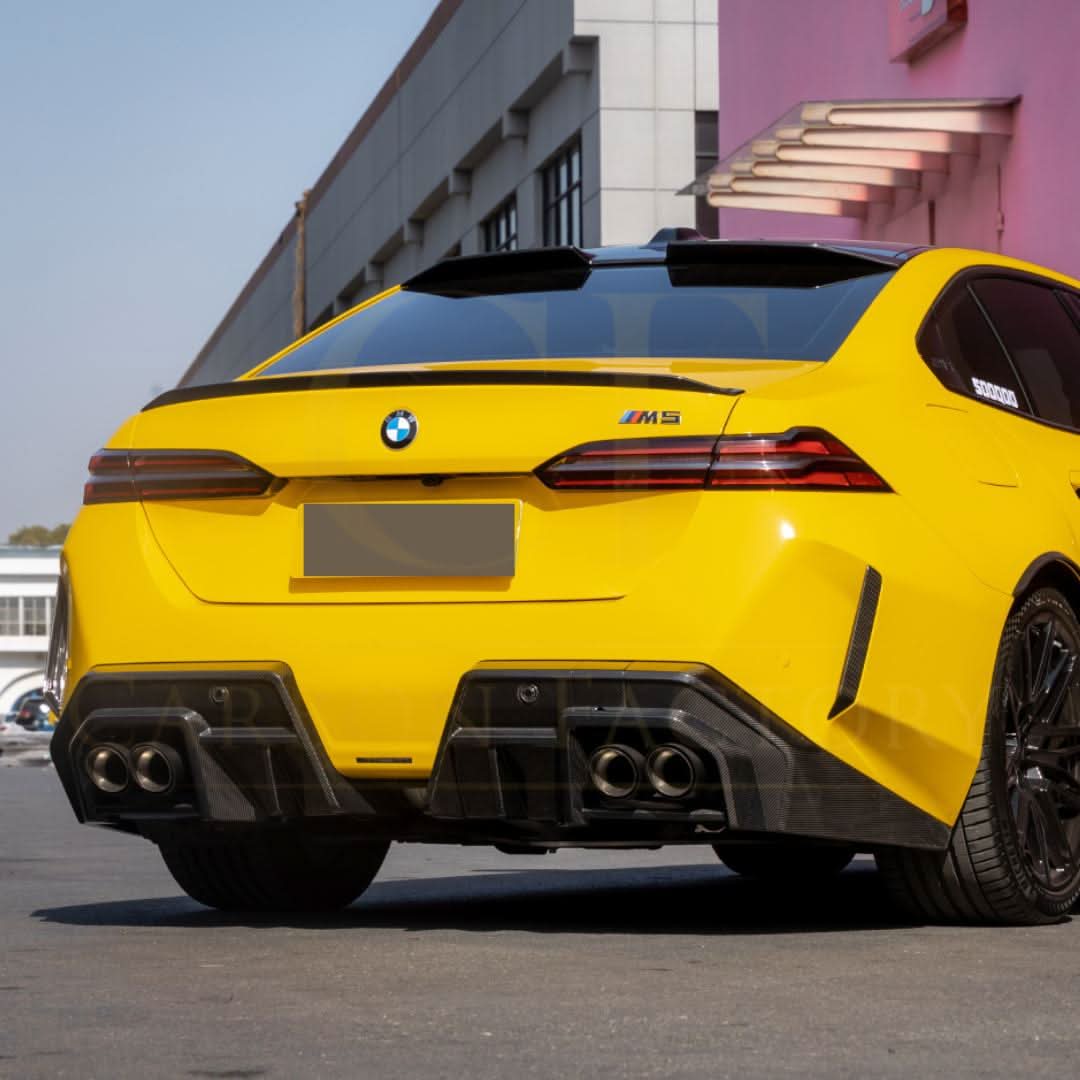 SQ-A Style Pre-Preg Carbon Fibre Rear Diffuser for BMW G90 G99 M5 2025-Present - Carbon Factory