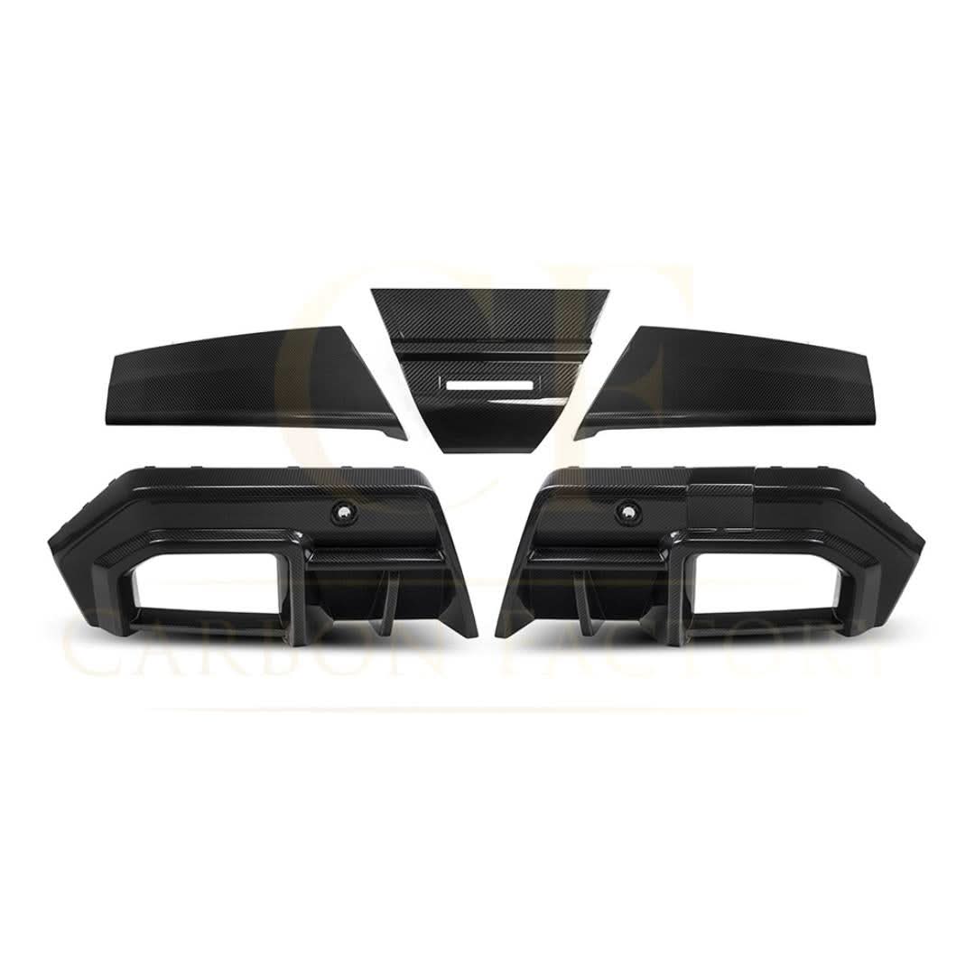 Pre-Preg Carbon fibre rear diffuser for BMW G90 G99 M5 2025-present, showcasing sleek aerodynamic design and high-quality material.