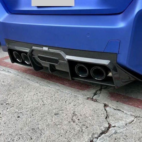 V Style Pre-Preg Carbon Fibre Diffuser for BMW G87 M2 23-Present - Carbon Factory