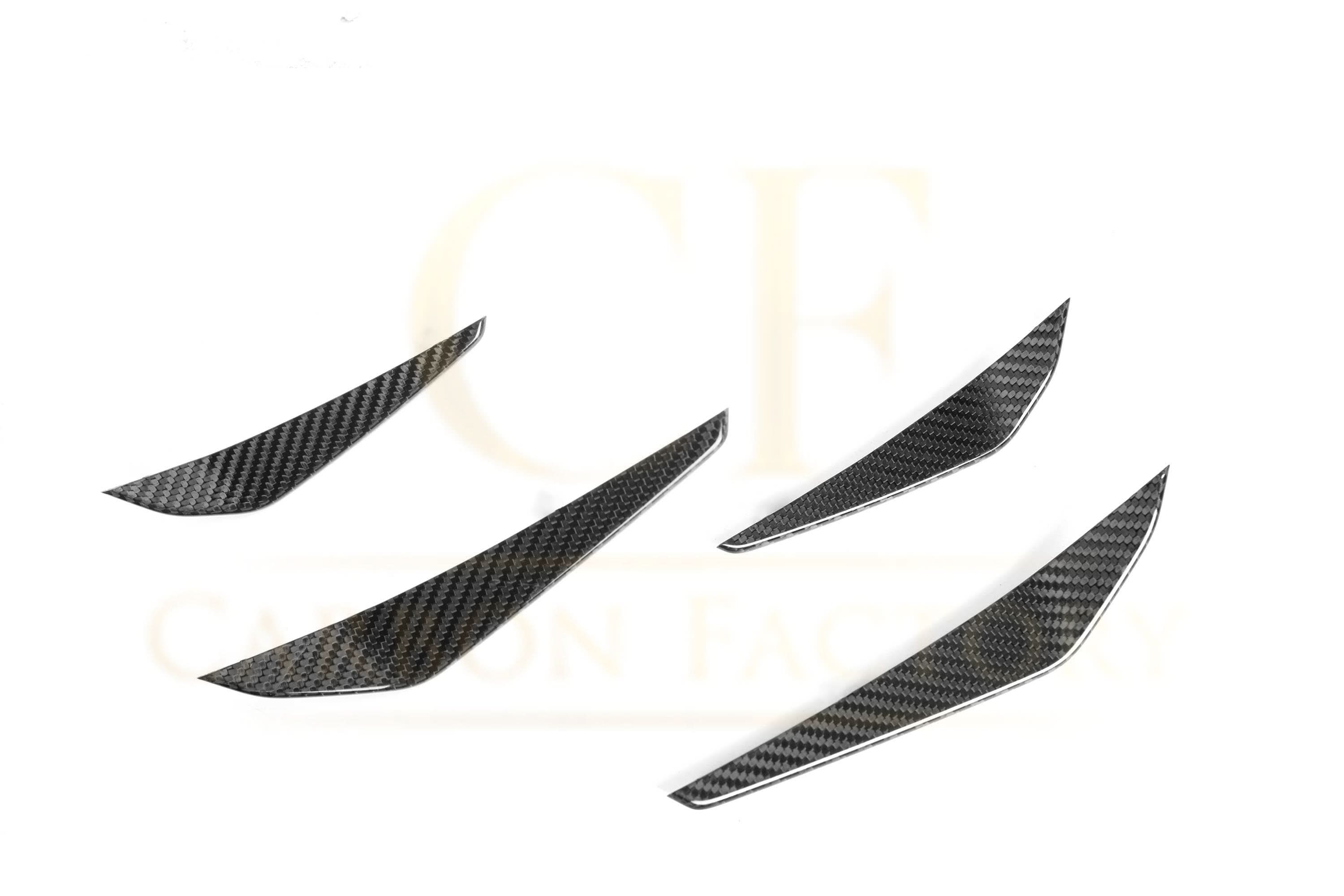 CF Style Pre-Preg Carbon Fibre Front Canards for BMW G80 M3 G82 G83 M4 21-Present - Carbon Factory
