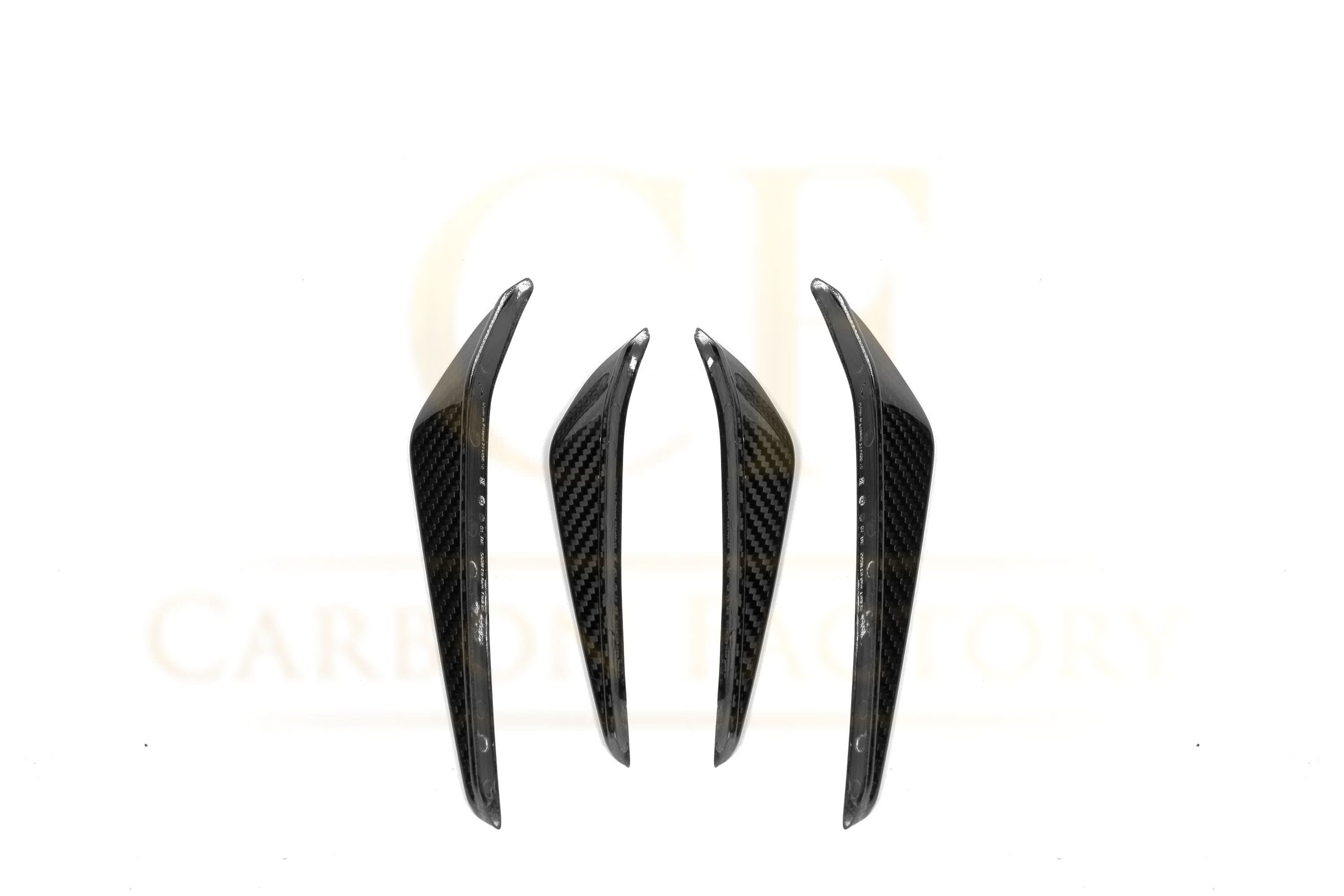 CF Style Pre-Preg Carbon Fibre Front Canards for BMW G80 M3 G82 G83 M4 21-Present - Carbon Factory