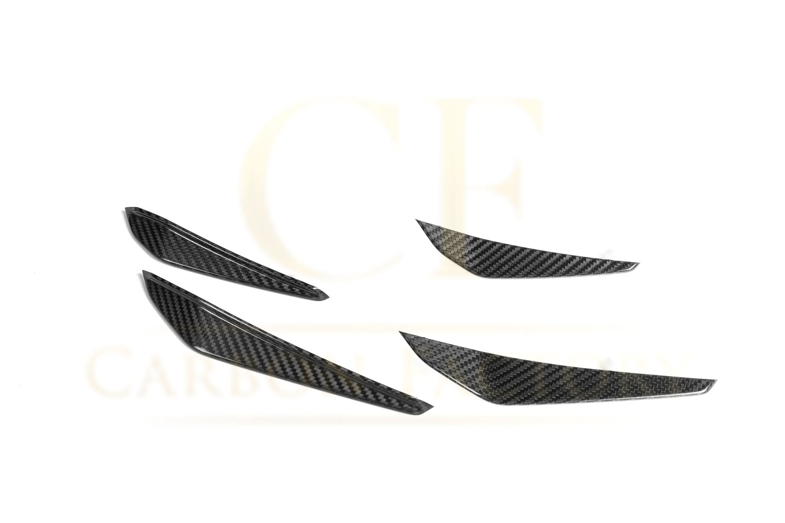 CF Style Pre-Preg Carbon Fibre Front Canards for BMW G80 M3 G82 G83 M4 21-Present - Carbon Factory
