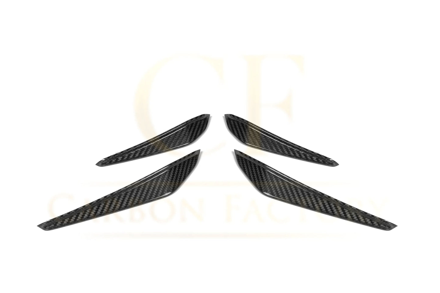 CF Style Pre-Preg Carbon Fibre Front Canards for BMW G80 M3 G82 G83 M4 21-Present - Carbon Factory