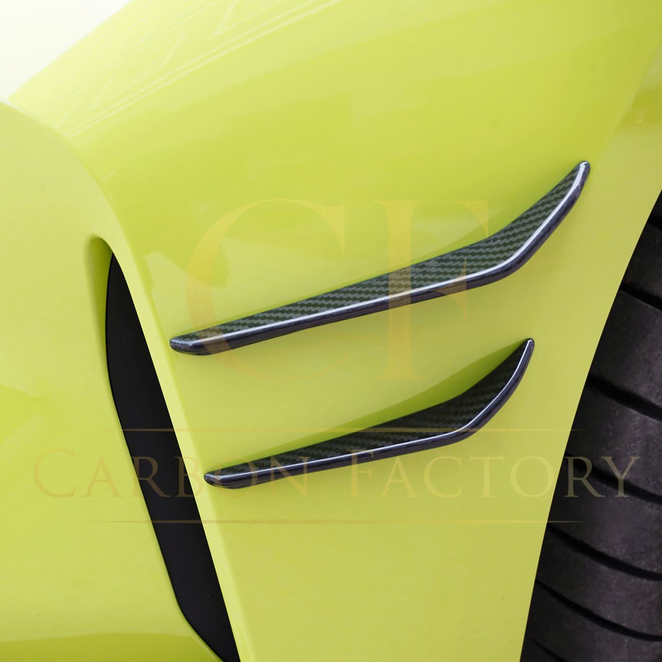 CF Style Pre-Preg Carbon Fibre Front Canards for BMW G80 M3 G82 G83 M4 21-Present - Carbon Factory