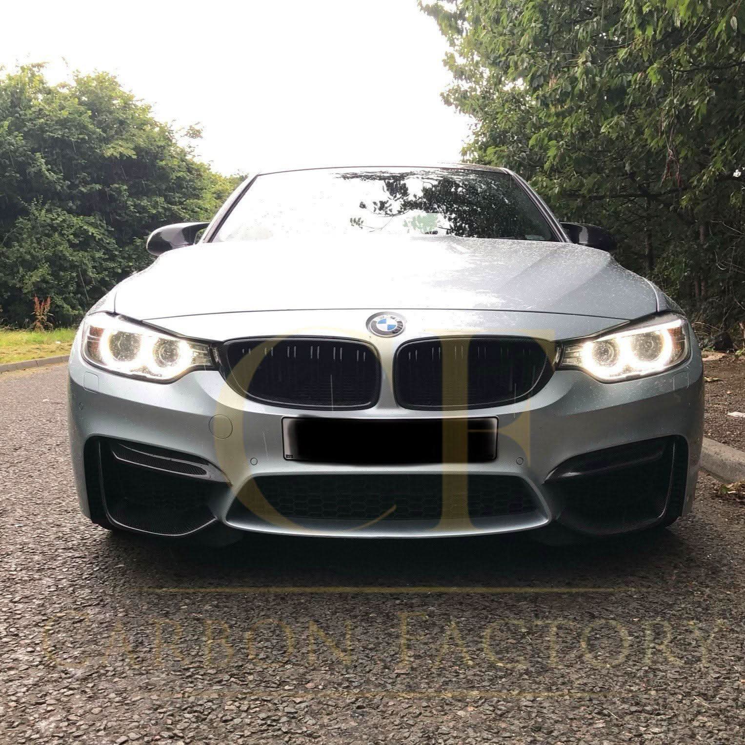 Competition Style Carbon Fibre Front Bumper Trims for BMW F80 M3 F82 F83 M4 14-20 - Carbon Factory