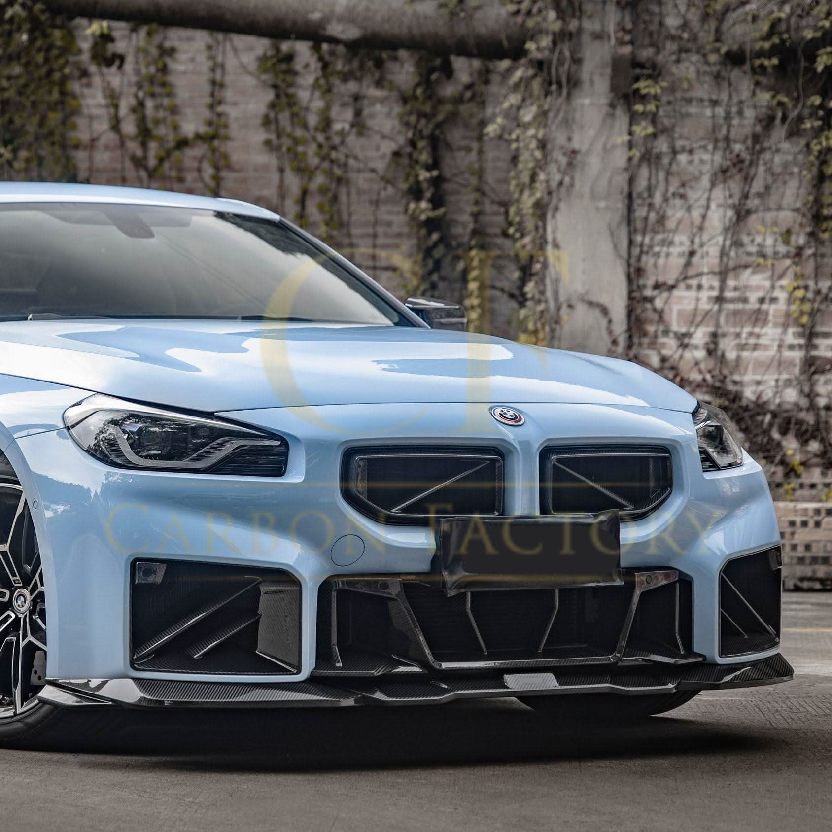 DS Style Pre-Preg Carbon Fibre Front Bumper Trim for BMW G87 M2 23-Present - Carbon Factory