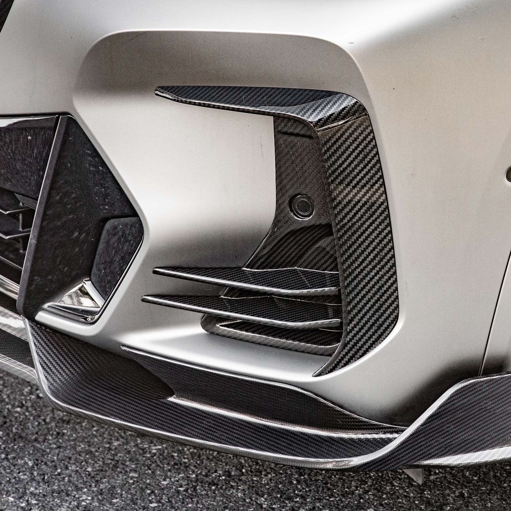 DS Style Pre-Preg Carbon Fibre Front Induction Trims for BMW G01 X3 G02 X4 G08 IX3 LCI 22-25 - Carbon Factory
