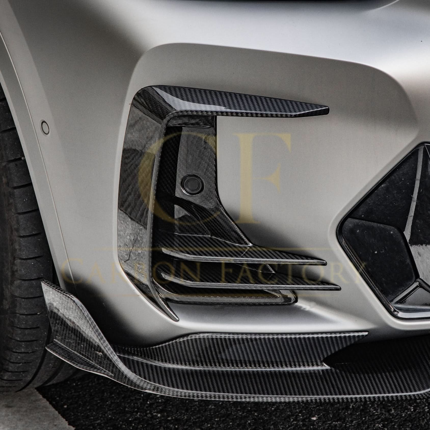 DS Style Pre-Preg Carbon Fibre Front Induction Trims for BMW G01 X3 G02 X4 G08 IX3 LCI 22-25 - Carbon Factory