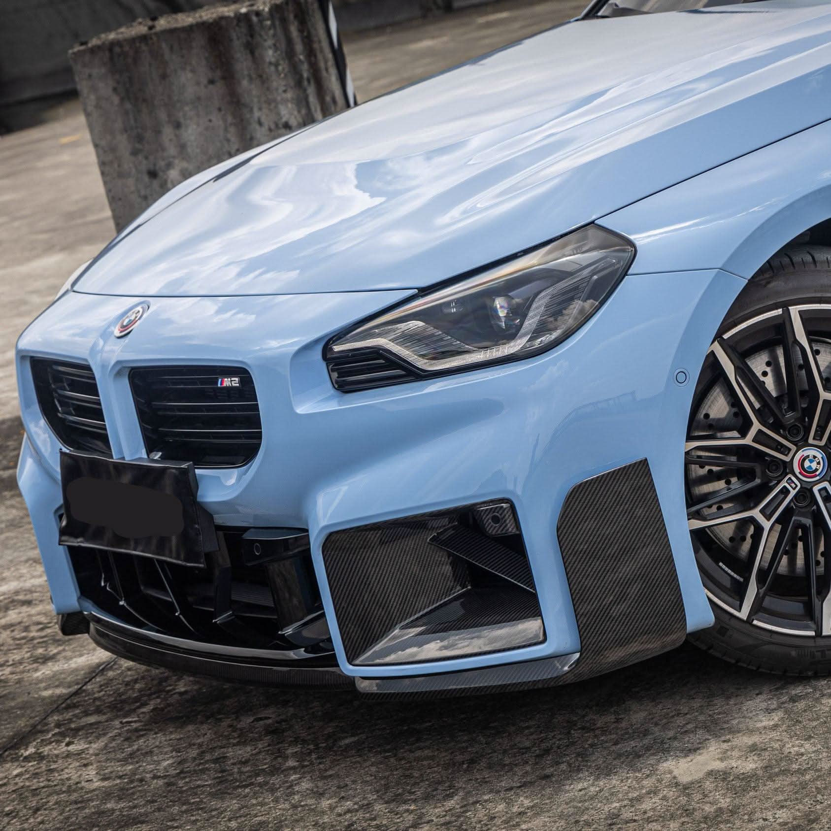 MP Style Pre-Preg Carbon Fibre Front Induction Trims for BMW G87 M2 23-Present - Carbon Factory