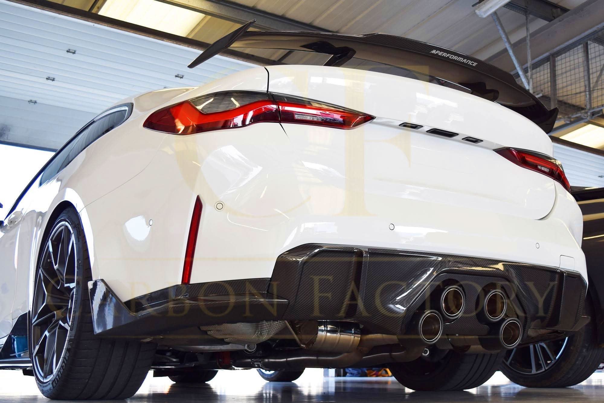 MP Style Pre-Preg Carbon Fibre Rear Bumper Spats for BMW G82 G83 M4 21-Present - Carbon Factory