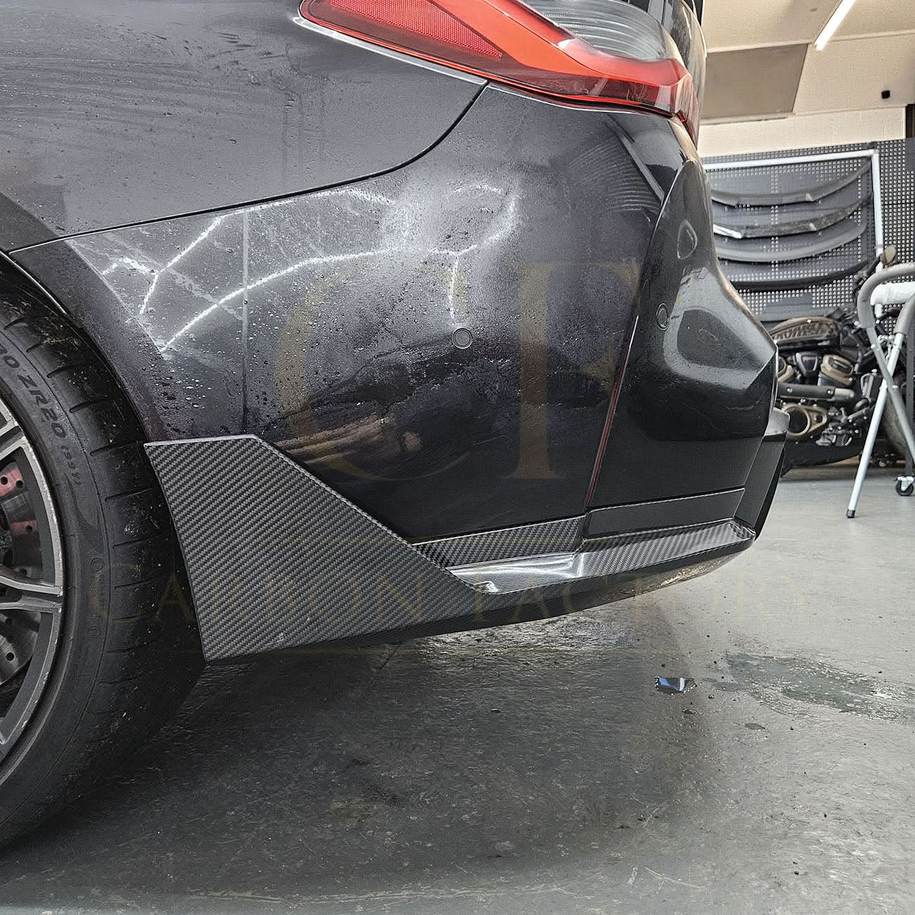 MP Style Pre-Preg Carbon Fibre Rear Bumper Spats for BMW G82 G83 M4 21-Present - Carbon Factory