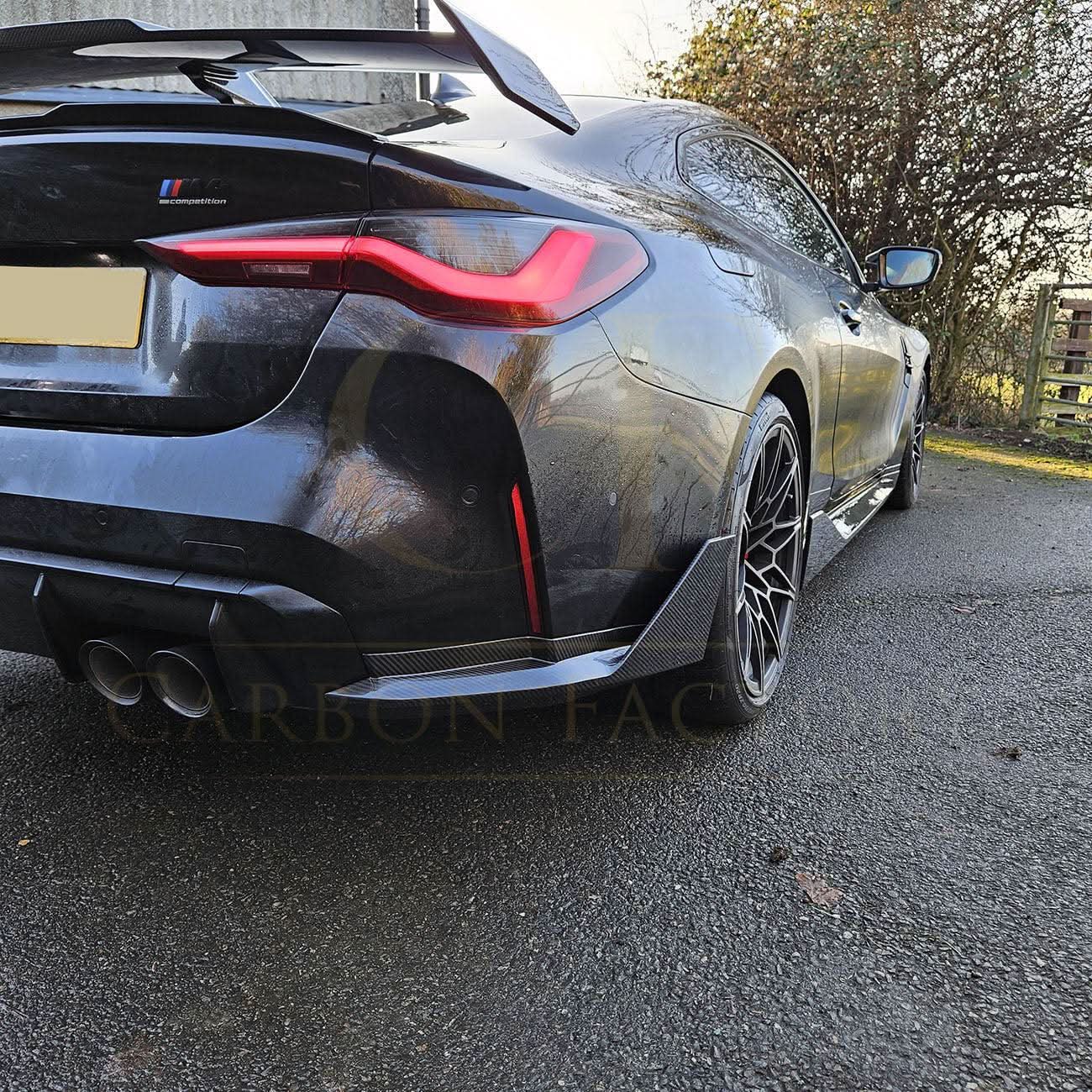MP Style Pre-Preg Carbon Fibre Rear Bumper Spats for BMW G82 G83 M4 21-Present - Carbon Factory