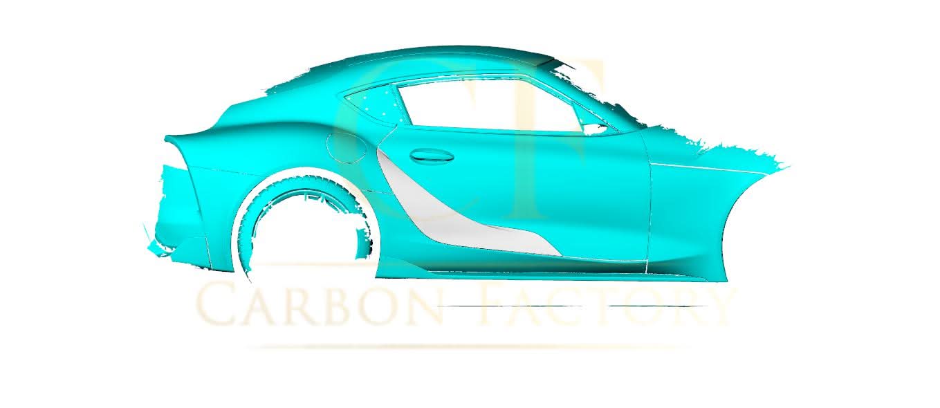 Pre-Preg Carbon Fibre Side Door Covers for Toyota A90 Supra 19-Present - Carbon Factory