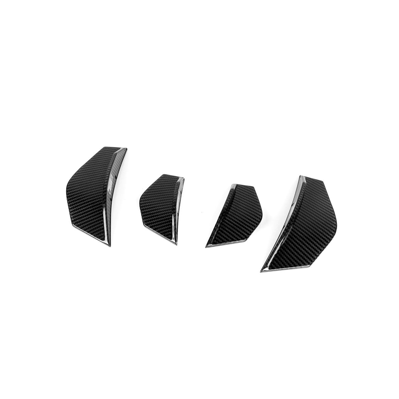 SQ Style Pre-Preg Carbon Fibre Front Bumper Canards for BMW F87 M2 13-17 - Carbon Factory