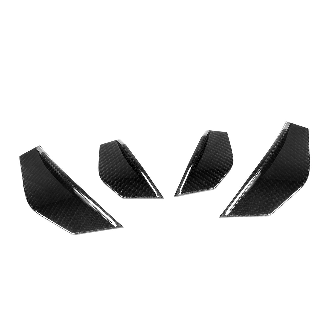 SQ Style Pre-Preg Carbon Fibre Front Bumper Canards for BMW F87 M2 13-17 - Carbon Factory