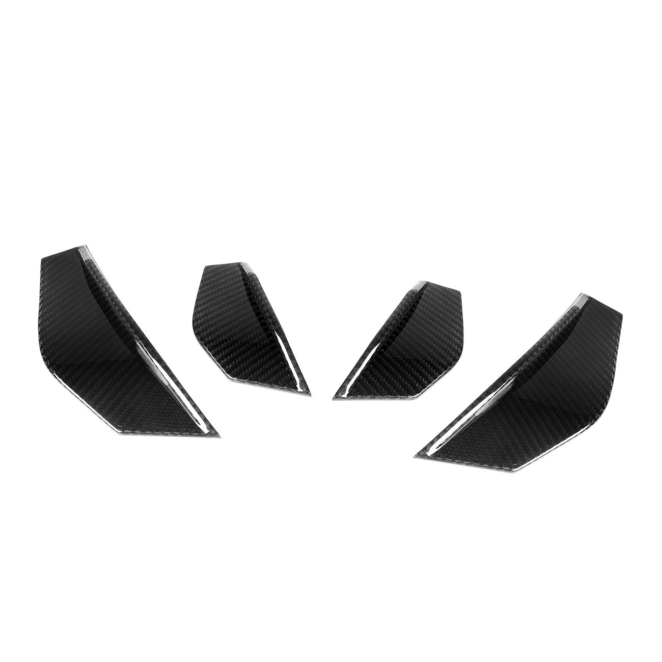 SQ Style Pre-Preg Carbon Fibre Front Bumper Canards for BMW F87 M2 13-17 - Carbon Factory