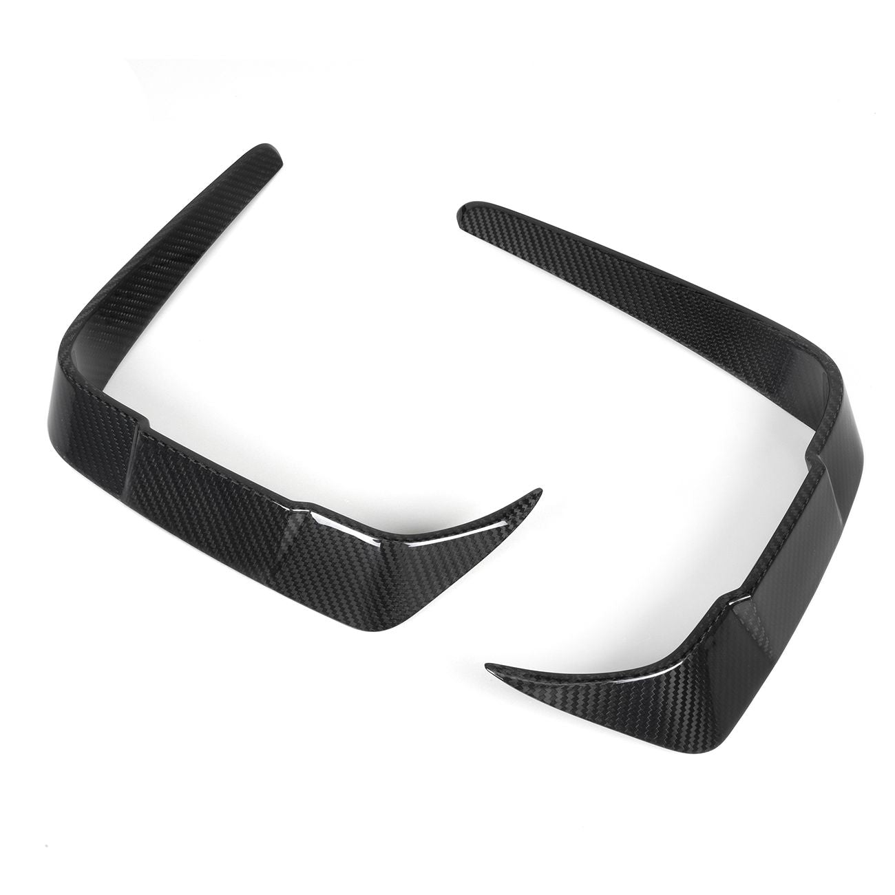 SQ Style Pre-Preg Carbon Fibre Front Bumper Canards for BMW F87 M2 LCI 18-22 - Carbon Factory