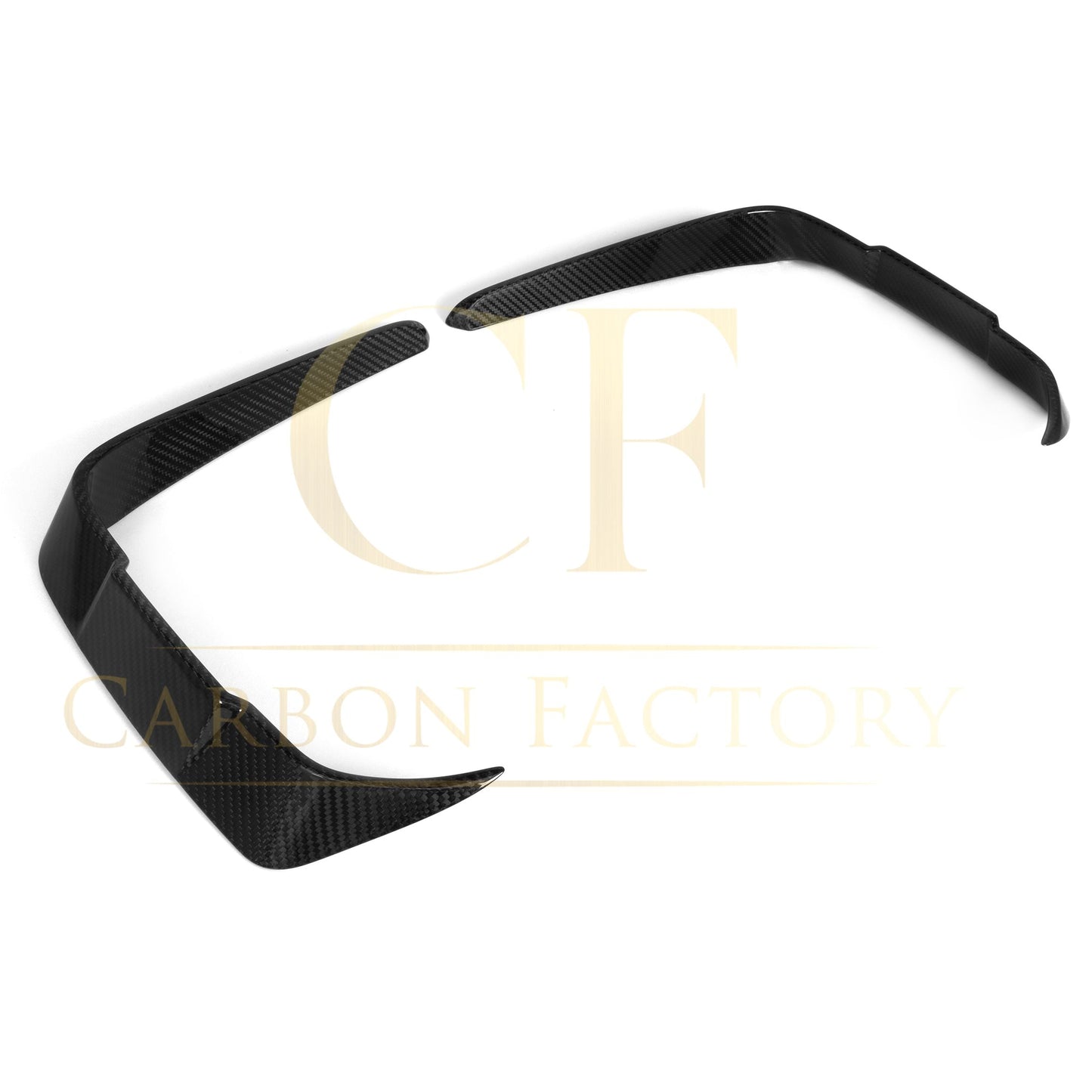 SQ Style Pre-Preg Carbon Fibre Front Bumper Canards for BMW F87 M2 LCI 18-22 - Carbon Factory