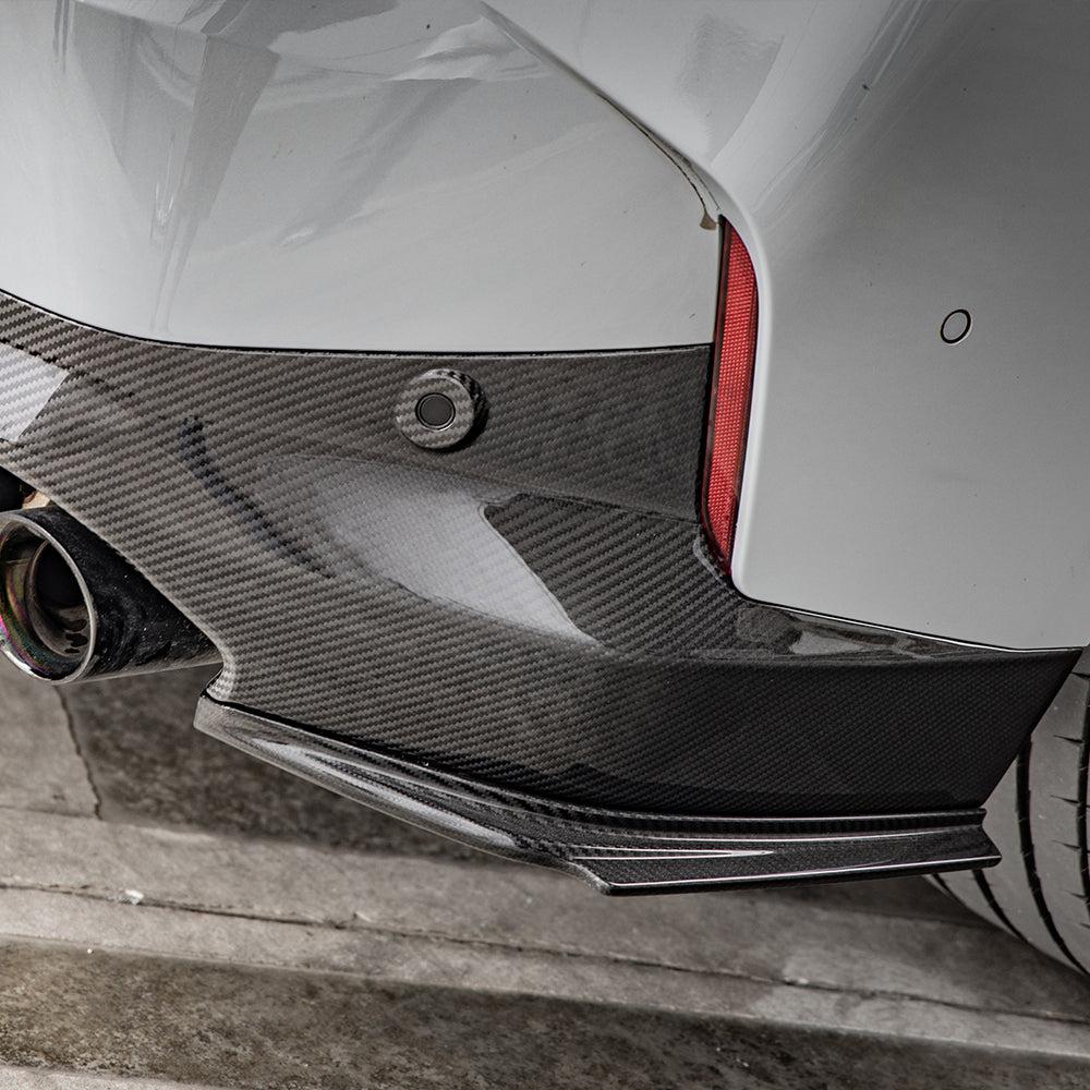 SQ Style Pre-Preg Carbon Fibre Rear Bumper Trims for BMW 2 Series G42 M240 21-Present - Carbon Factory