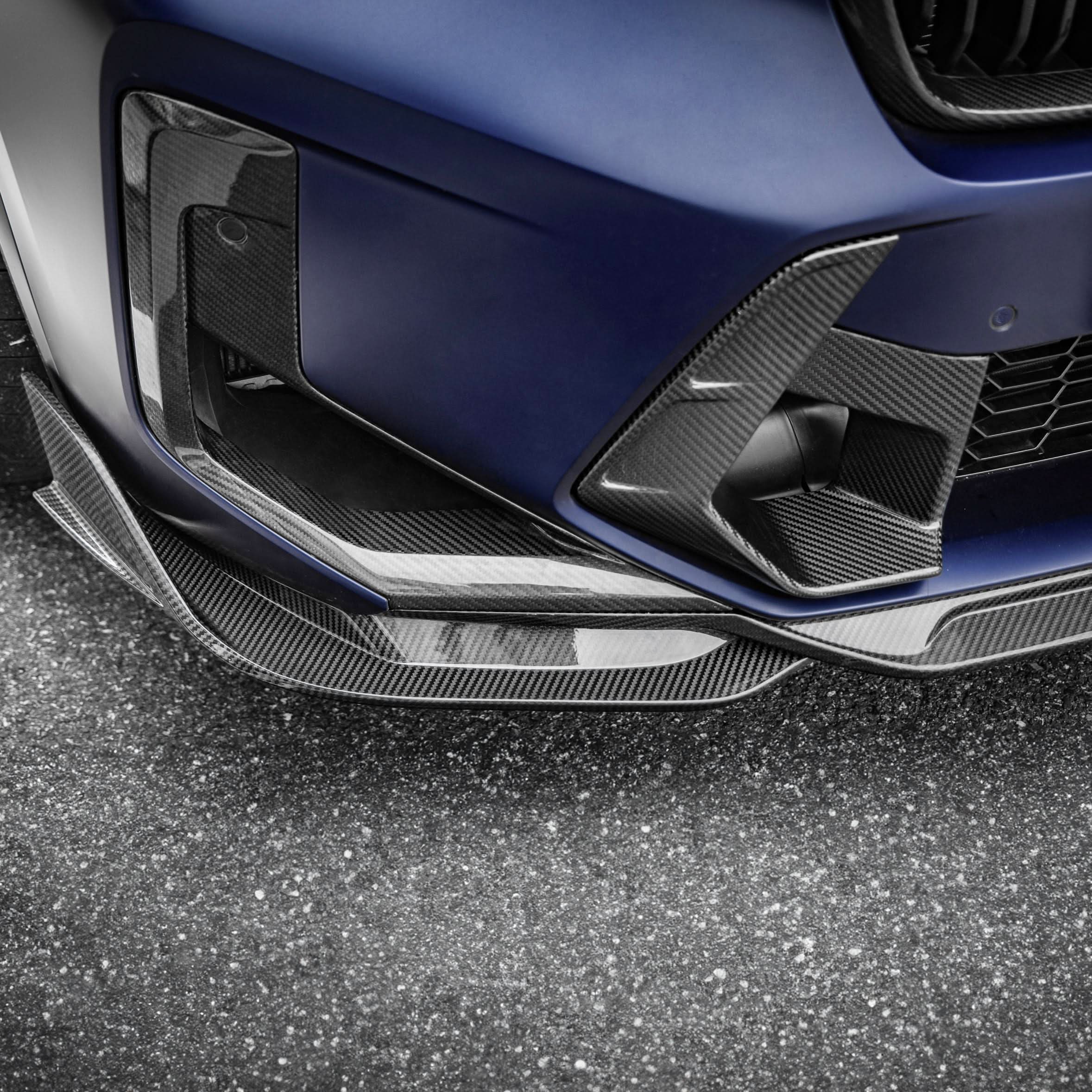 V Style Pre-Preg Carbon Fibre Front Induction Trims for BMW F97 X3M F98 X4M LCI 22-24 - Carbon Factory