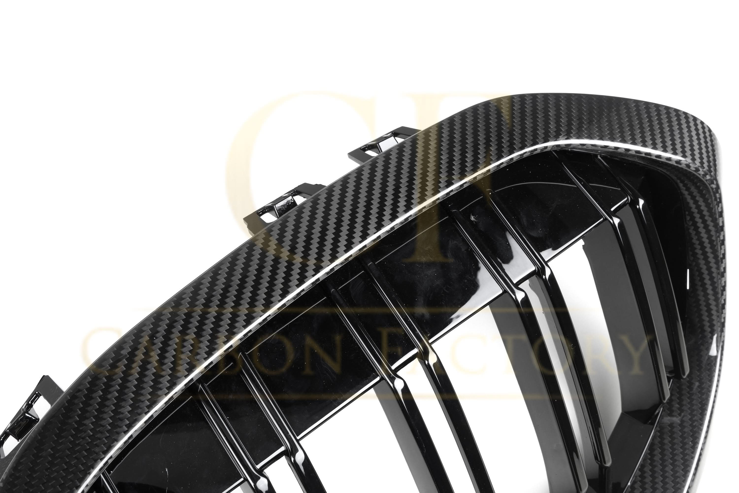 Double Slat Pre-Preg Carbon Fibre Front Grille for BMW F40 1 Series 19-24 - Carbon Factory
