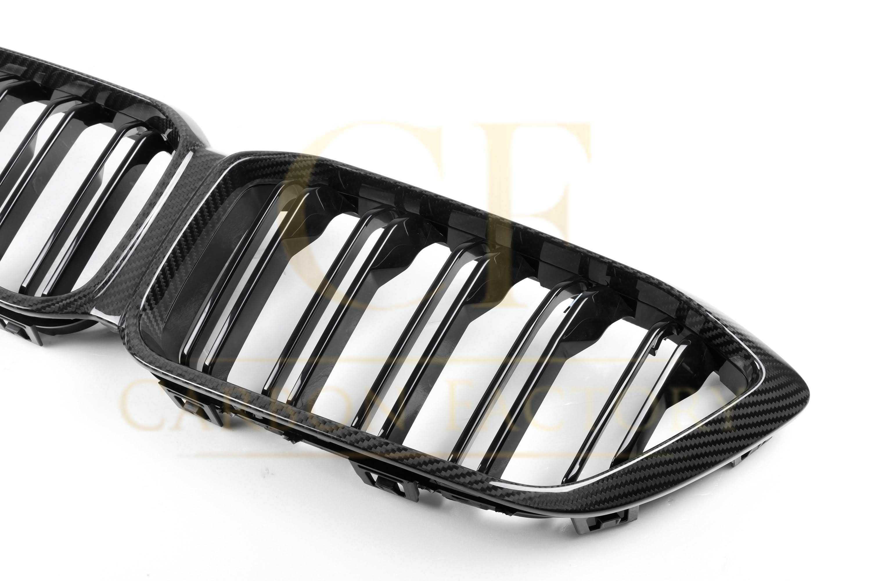 Double Slat Pre-preg Carbon Fibre Front Grille for BMW F87 M2C LCI Competition 13-20 - Carbon Factory