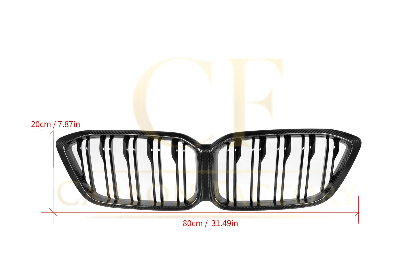 Double Slat Pre-preg Carbon Fibre Front Grille for BMW F87 M2C LCI Competition 13-20 - Carbon Factory