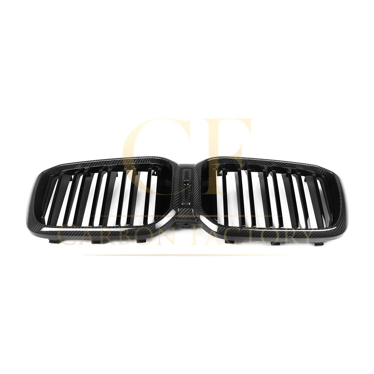 Double Slat Pre-Preg Carbon Fibre Front Grille for BMW F97 X3M F98 X4M LCI 22-24 - Carbon Factory