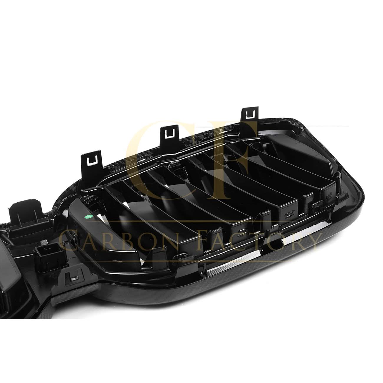 Double Slat Pre-Preg Carbon Fibre Front Grille for BMW F97 X3M F98 X4M LCI 22-24 - Carbon Factory