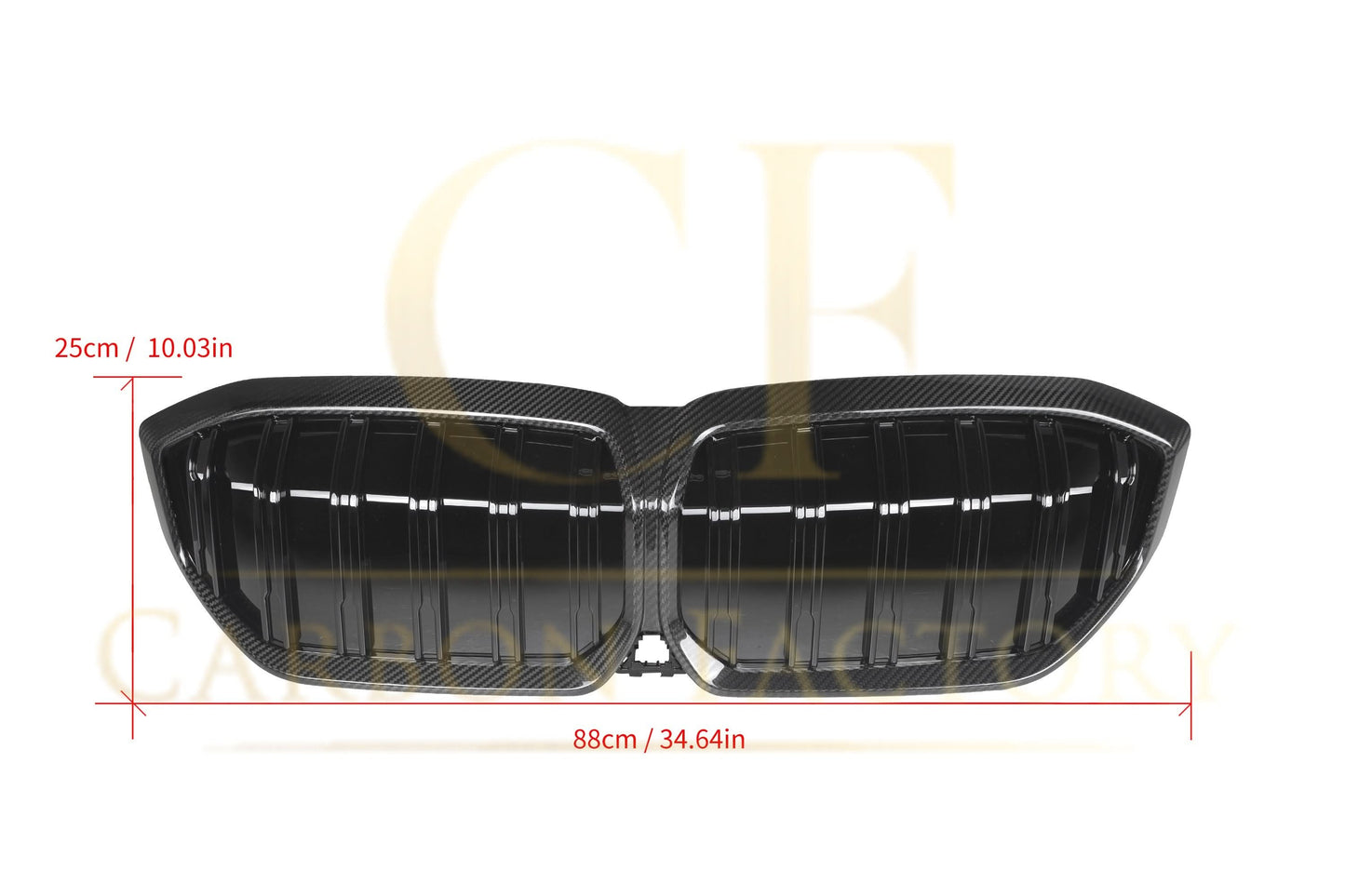 Double Slat Pre-Preg Carbon Fibre Front Grille for BMW i3 23-25 - Carbon Factory