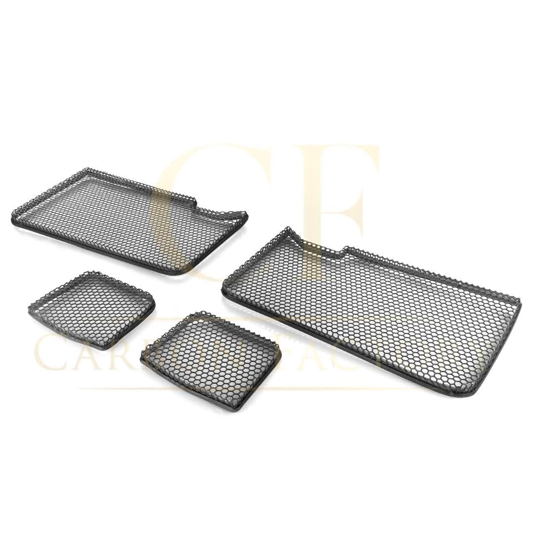 OEM style aluminium alloy front center mesh grille for BMW G90 G99 M5, featuring sporty design and pre-preg carbon finish.