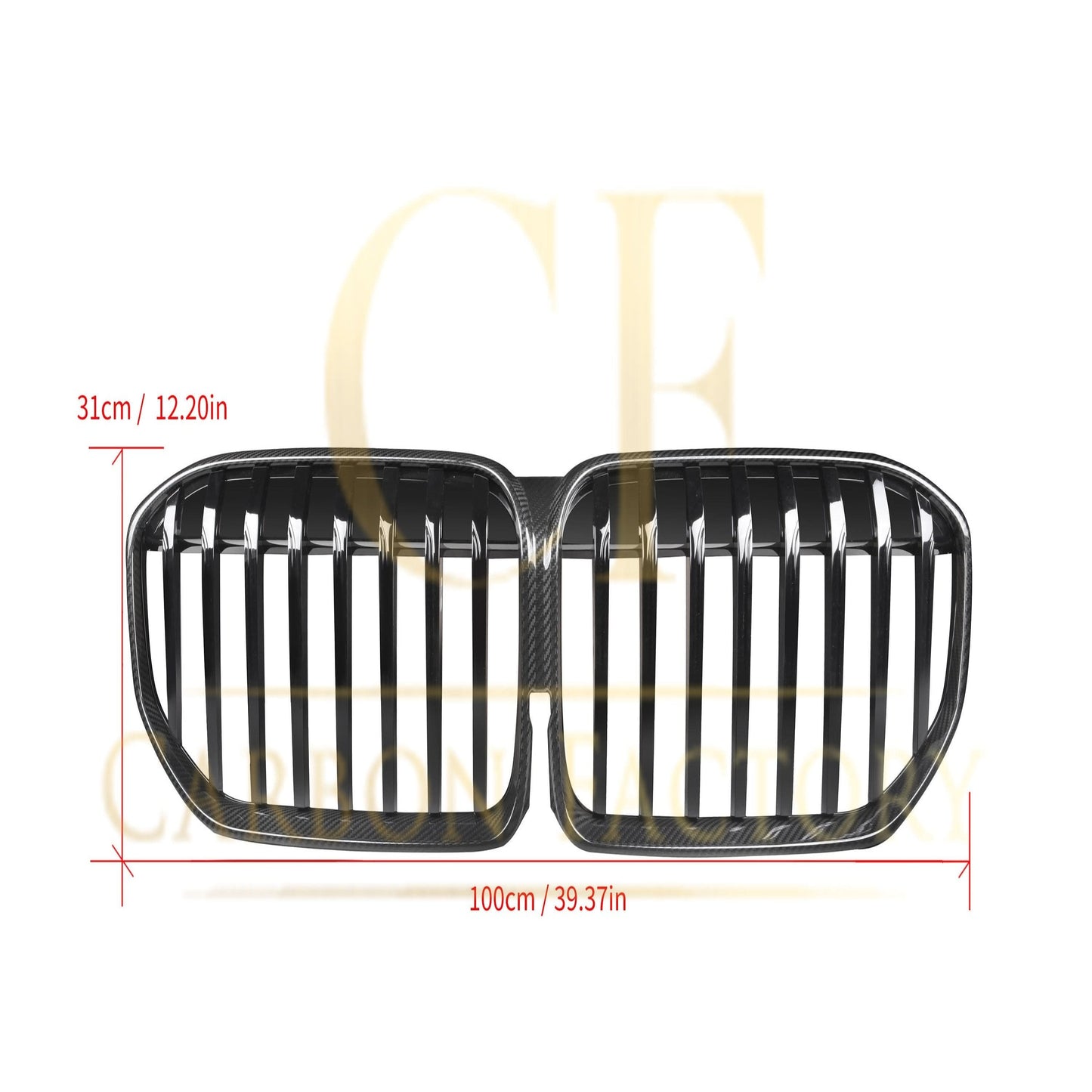 Pre-Preg Carbon Fibre Front Grille for BMW G11 G12 7 Series LCI 20-23 - Carbon Factory