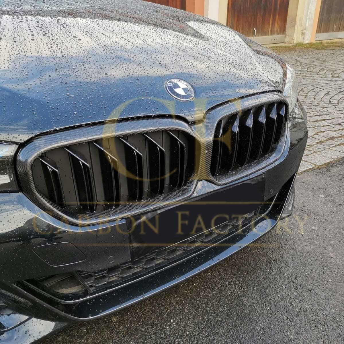 Pre-Preg Carbon Fibre Front Grille for BMW G30 5 Series inc F90 M5 LCI 21-23 - Carbon Factory