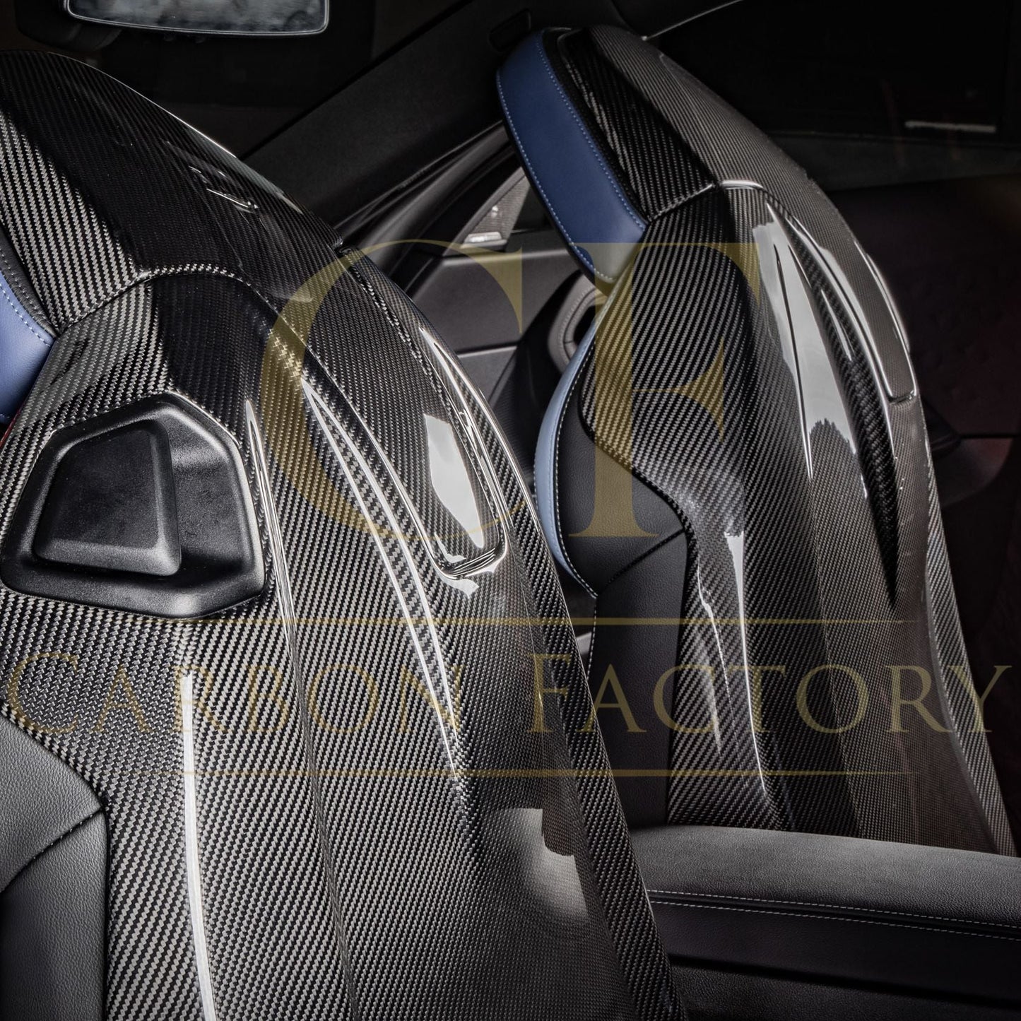 Pre-Preg Carbon Fibre Seat Covers for BMW G87 M2 G82 G83 M4 23-Present - Carbon Factory