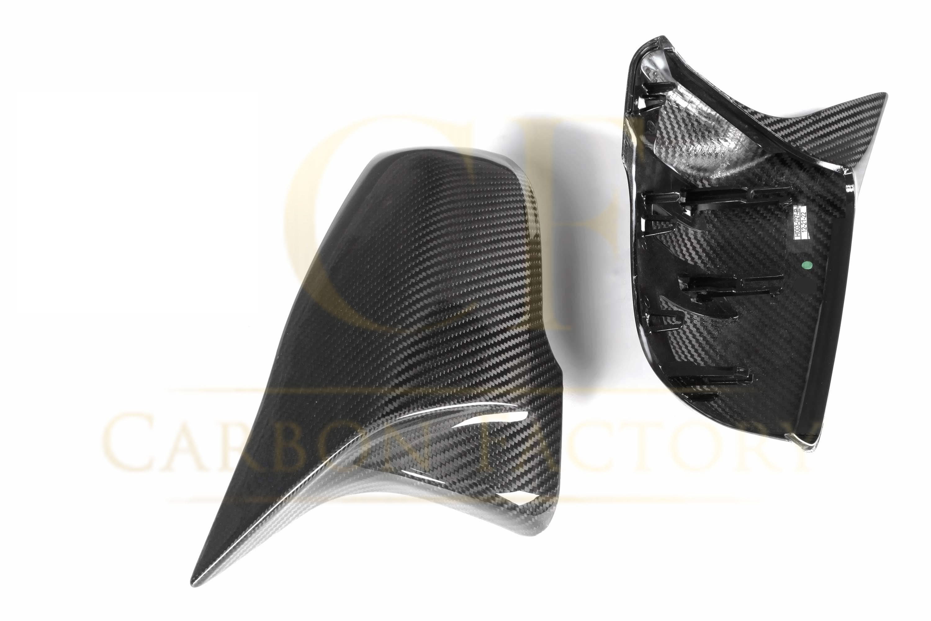 CF Style Pre-Preg Carbon Fibre Mirror Covers for Toyota Supra A90 19-24 - Carbon Factory