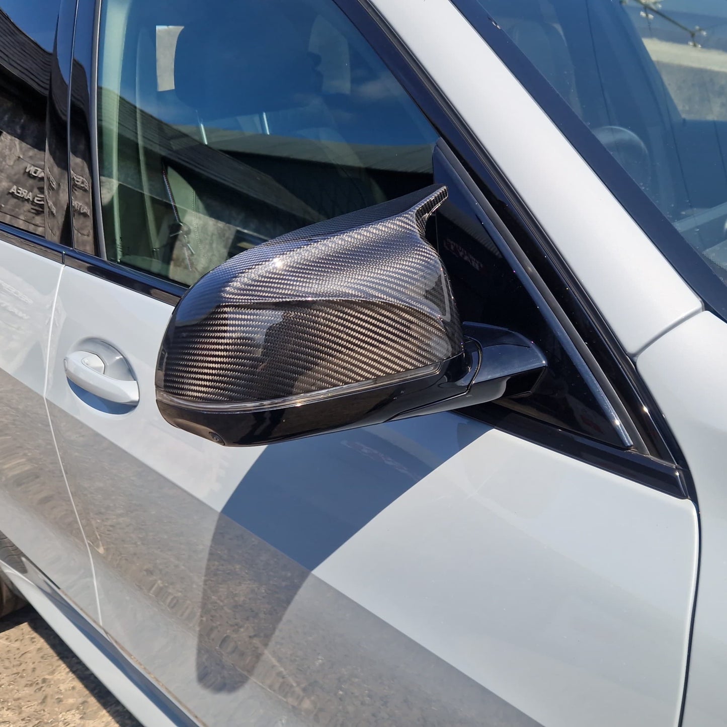 CF Style Pre-Preg Carbon Fibre Replacement Mirror Covers for BMW G02 X4 G05 X5 19-25 - Carbon Factory