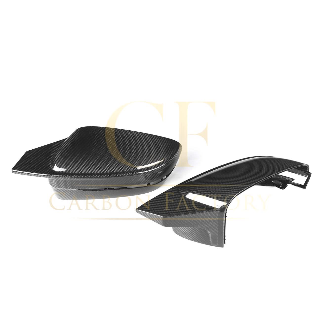 CF Style Pre-Preg Carbon Fibre Replacement Mirror Covers for BMW G14 G15 G16 8 Series LHD 15-22 - Carbon Factory