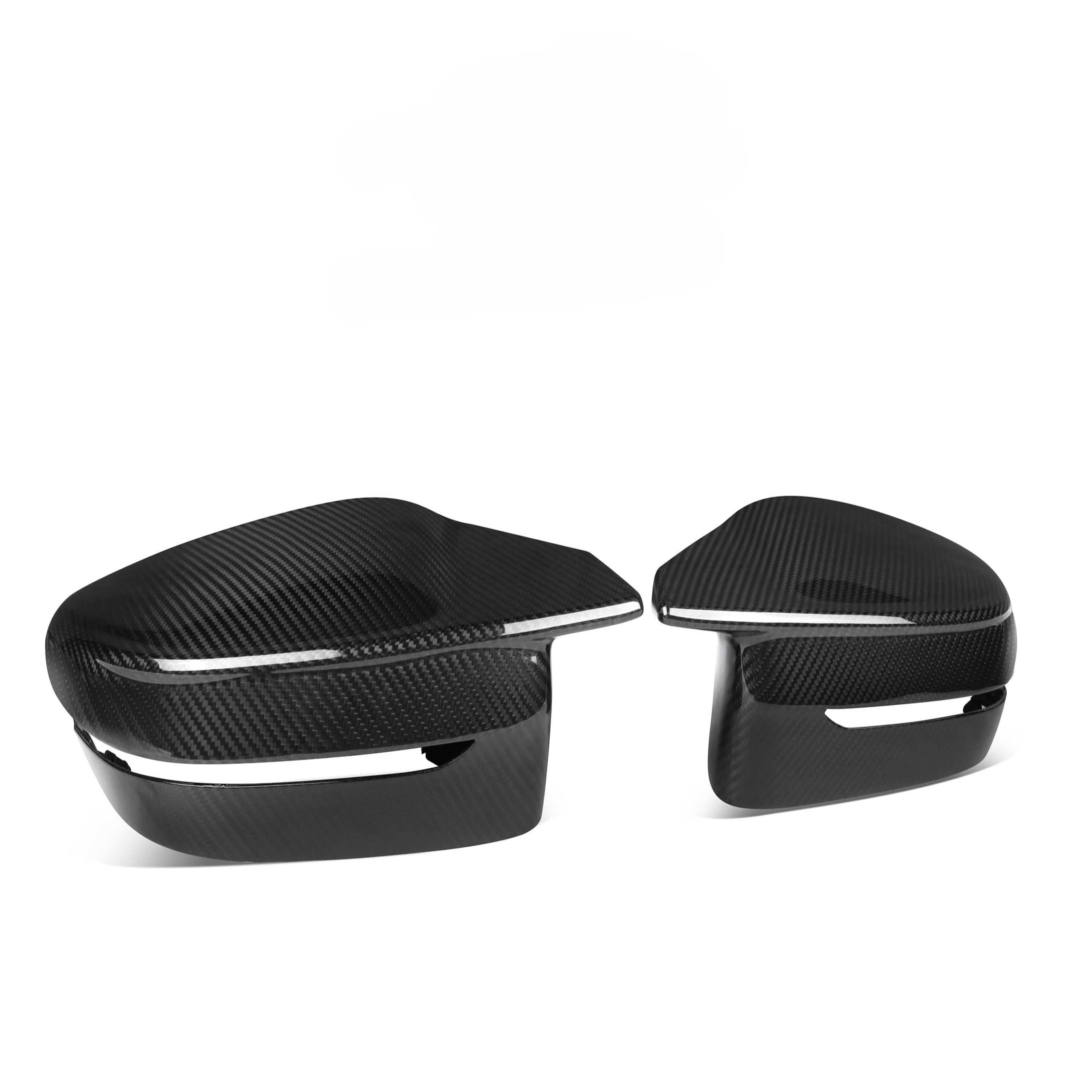 CF Style Pre-Preg Carbon Fibre Replacement Mirror Covers for BMW G22 G23 G26 4 Series i4 RHD 20-25 - Carbon Factory