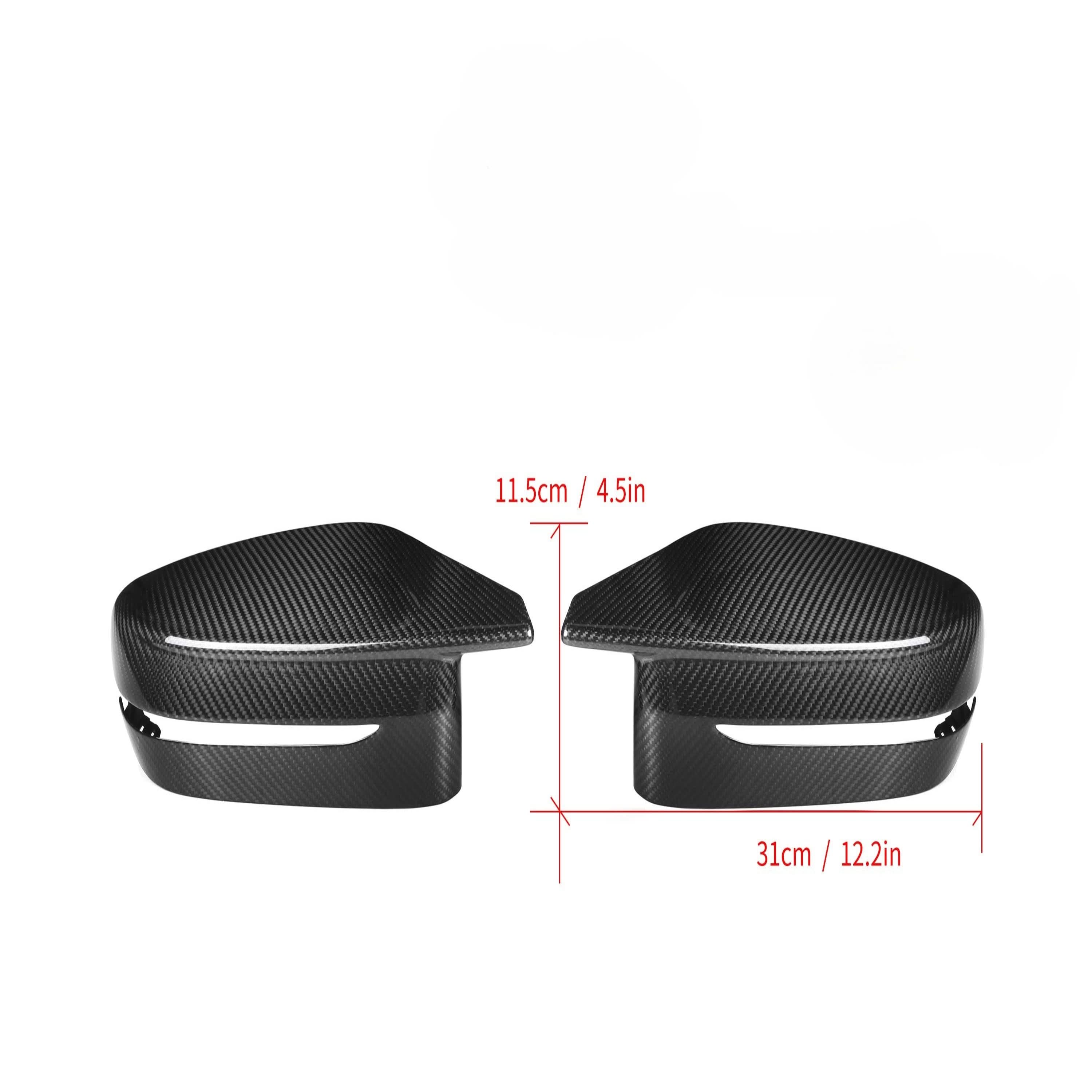 CF Style Pre-Preg Carbon Fibre Replacement Mirror Covers for BMW G42 2 Series RHD 20-25 - Carbon Factory