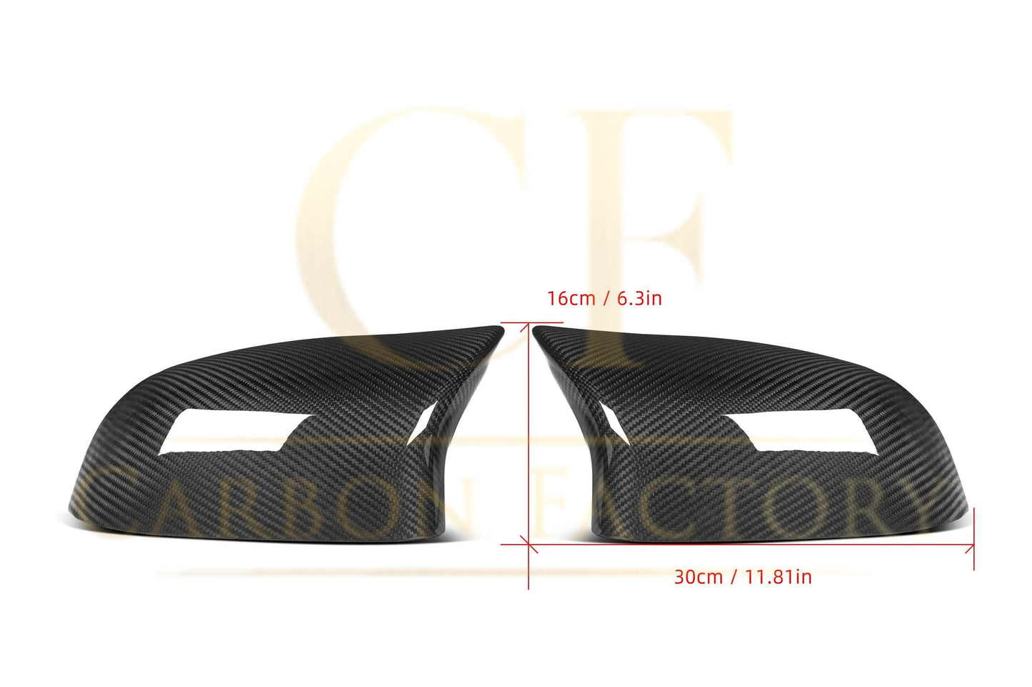 MP Style Pre-Preg Carbon Fibre Replacement Mirror Covers for BMW F25 X3 F26 X4 F15 X5 F16 X6 14-18 - Carbon Factory