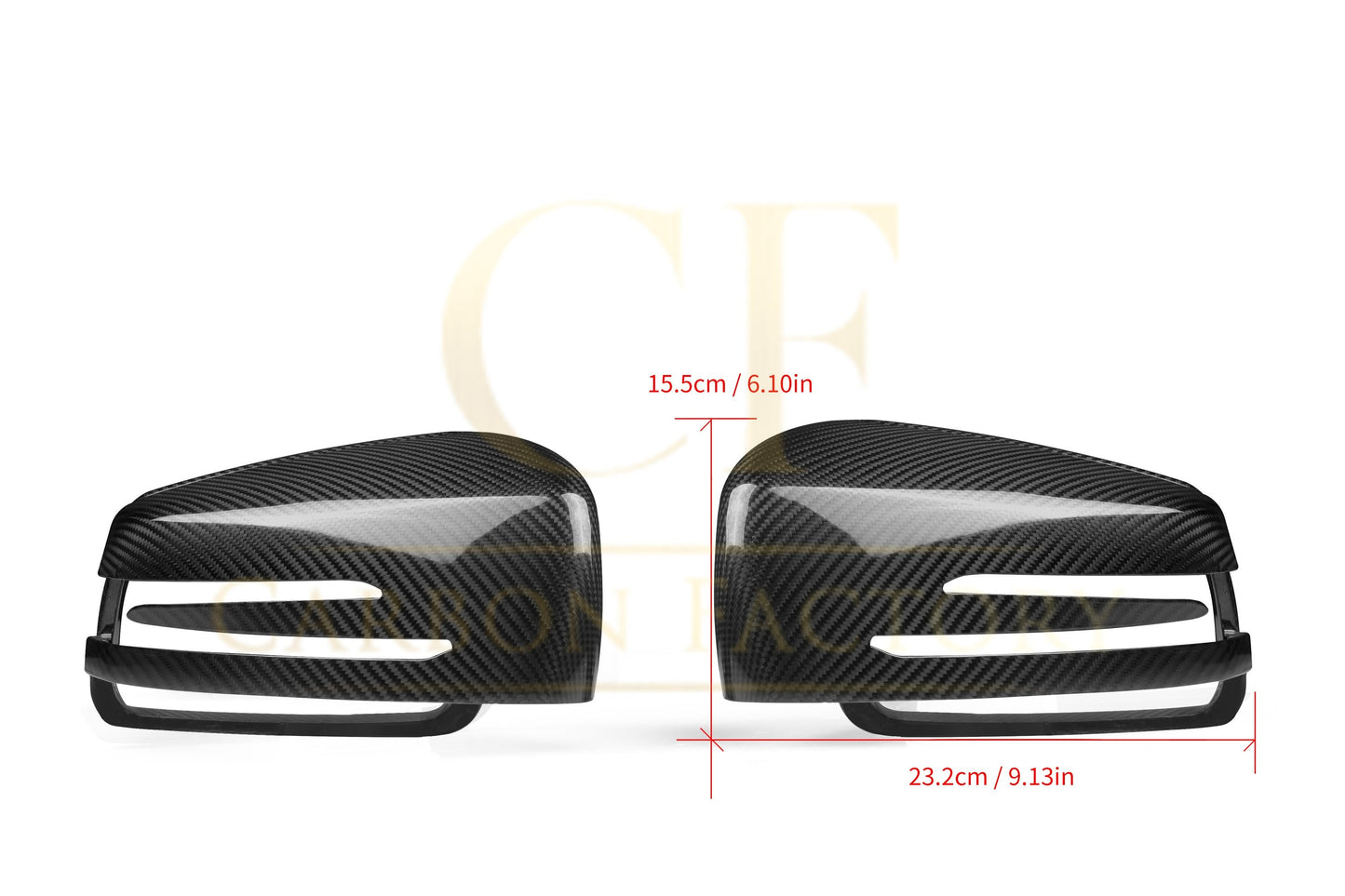 OEM Style Pre-Preg Carbon Fibre Replacement Mirror Covers for Mercedes Benz Universal - Carbon Factory