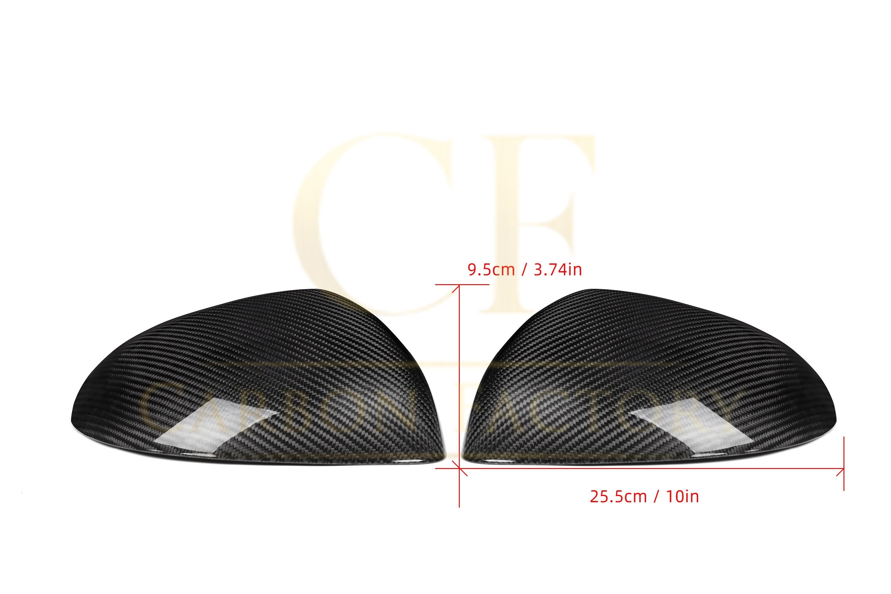 OEM Style Pre-Preg Carbon Fibre Replacement Mirror Covers for Mercedes Benz W206 C Class W223 S Class 21-Present - Carbon Factory