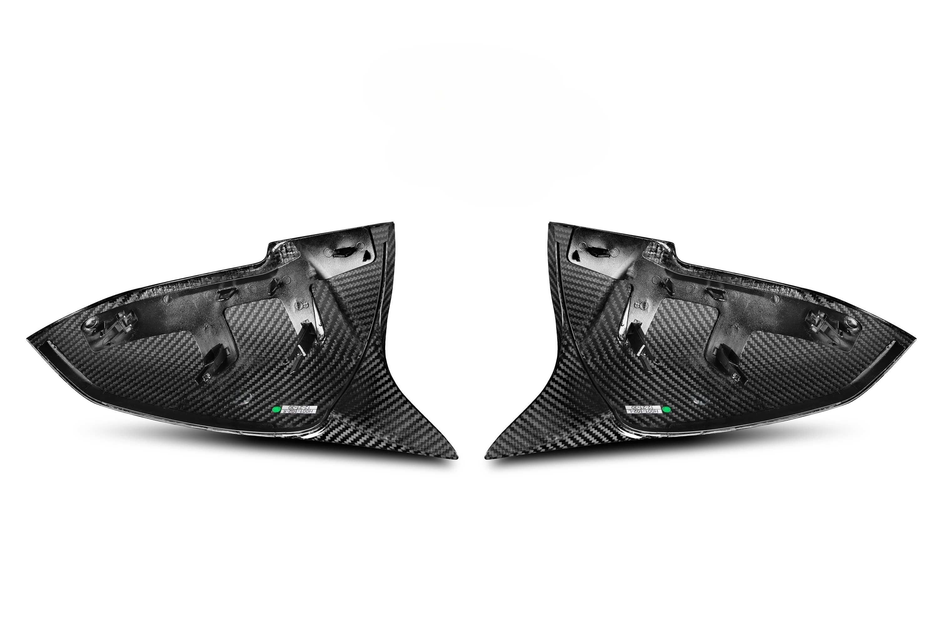 V Style Pre-Preg Carbon Fibre Replacement Mirror Covers for BMW 1 Series F20 F21 11-19 - Carbon Factory