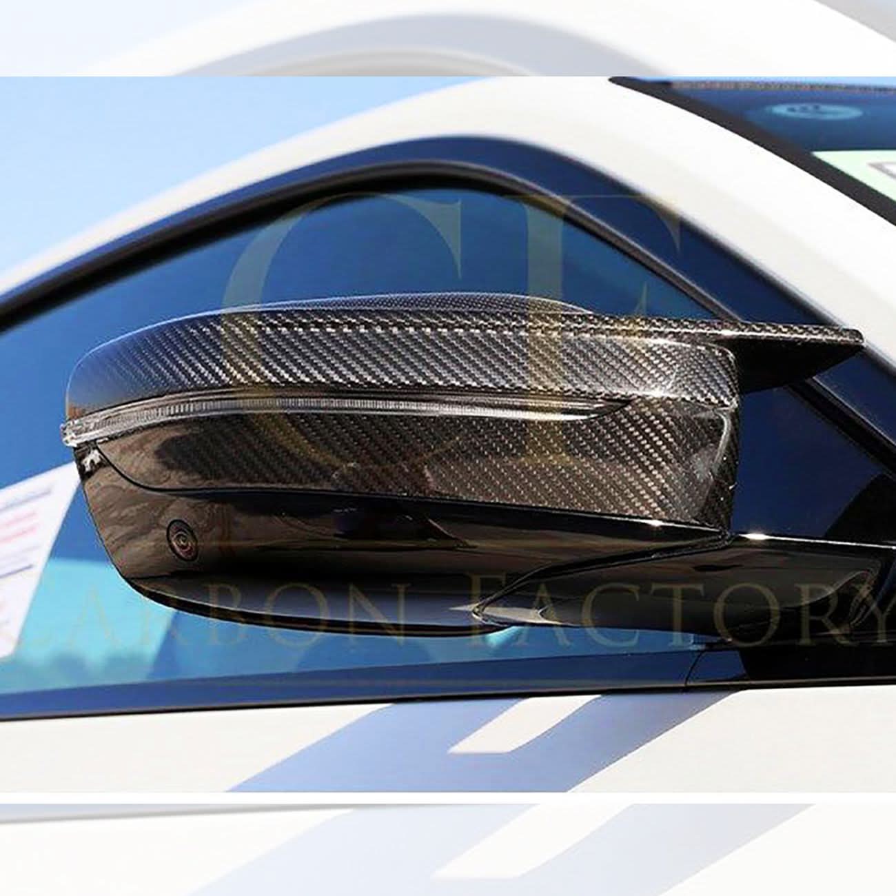 Pre-Preg Carbon Fibre Replacement Mirror Covers for BMW G22 G23 G26 M440i i4 M50 20-Present - Carbon Factory