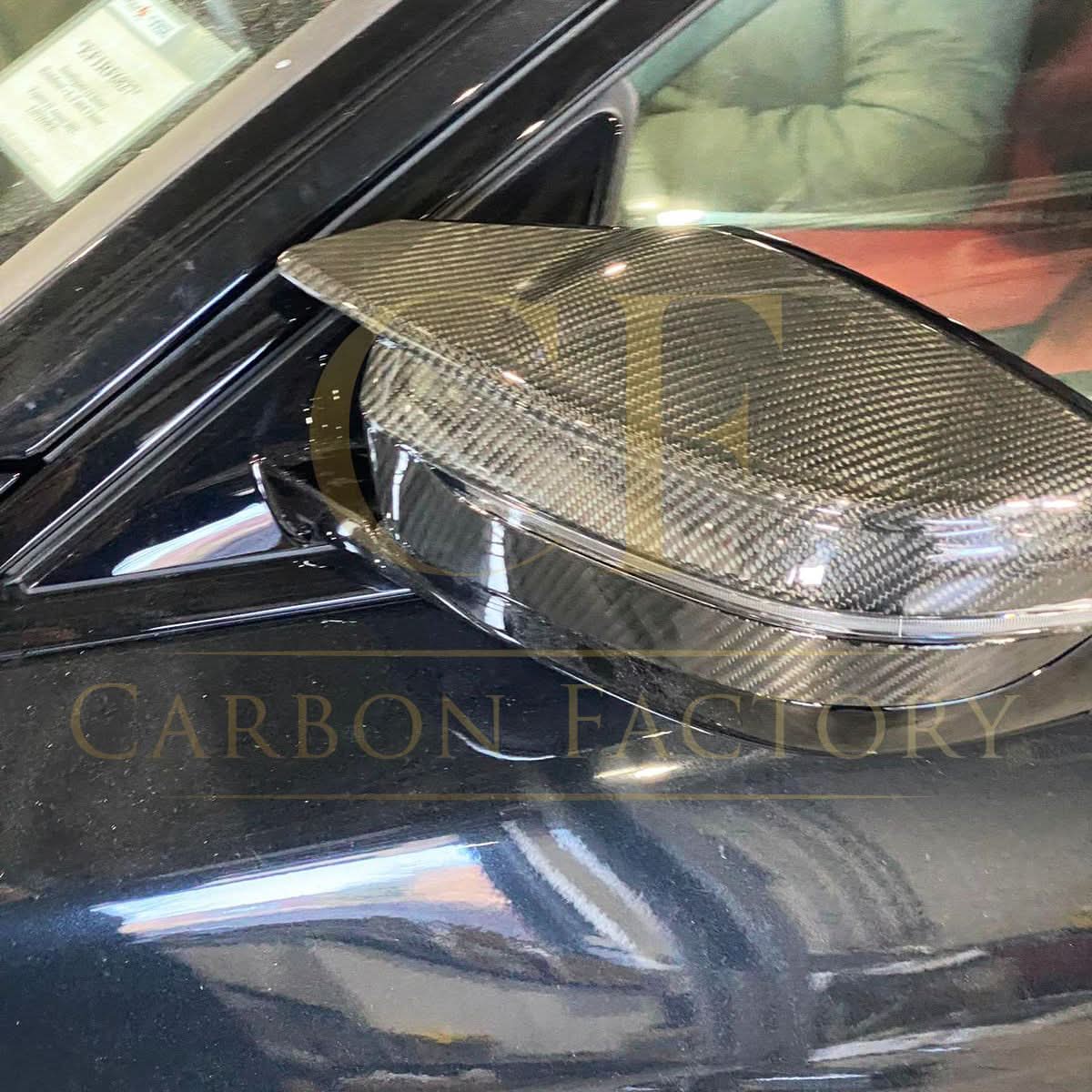 Pre-Preg Carbon Fibre Replacement Mirror Covers for BMW G22 G23 G26 M440i i4 M50 20-Present - Carbon Factory