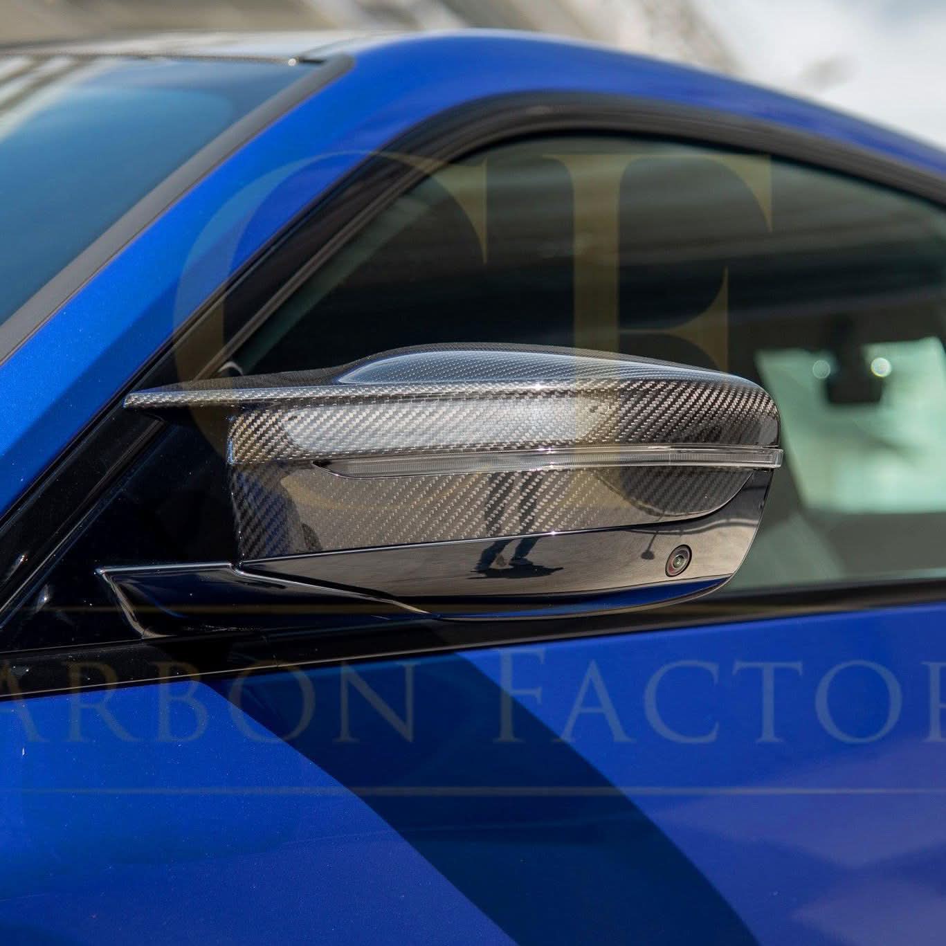 Pre-Preg Carbon Fibre Replacement Mirror Covers for BMW G87 M2 G80 M3 G82 G83 M4 20-Present - Carbon Factory
