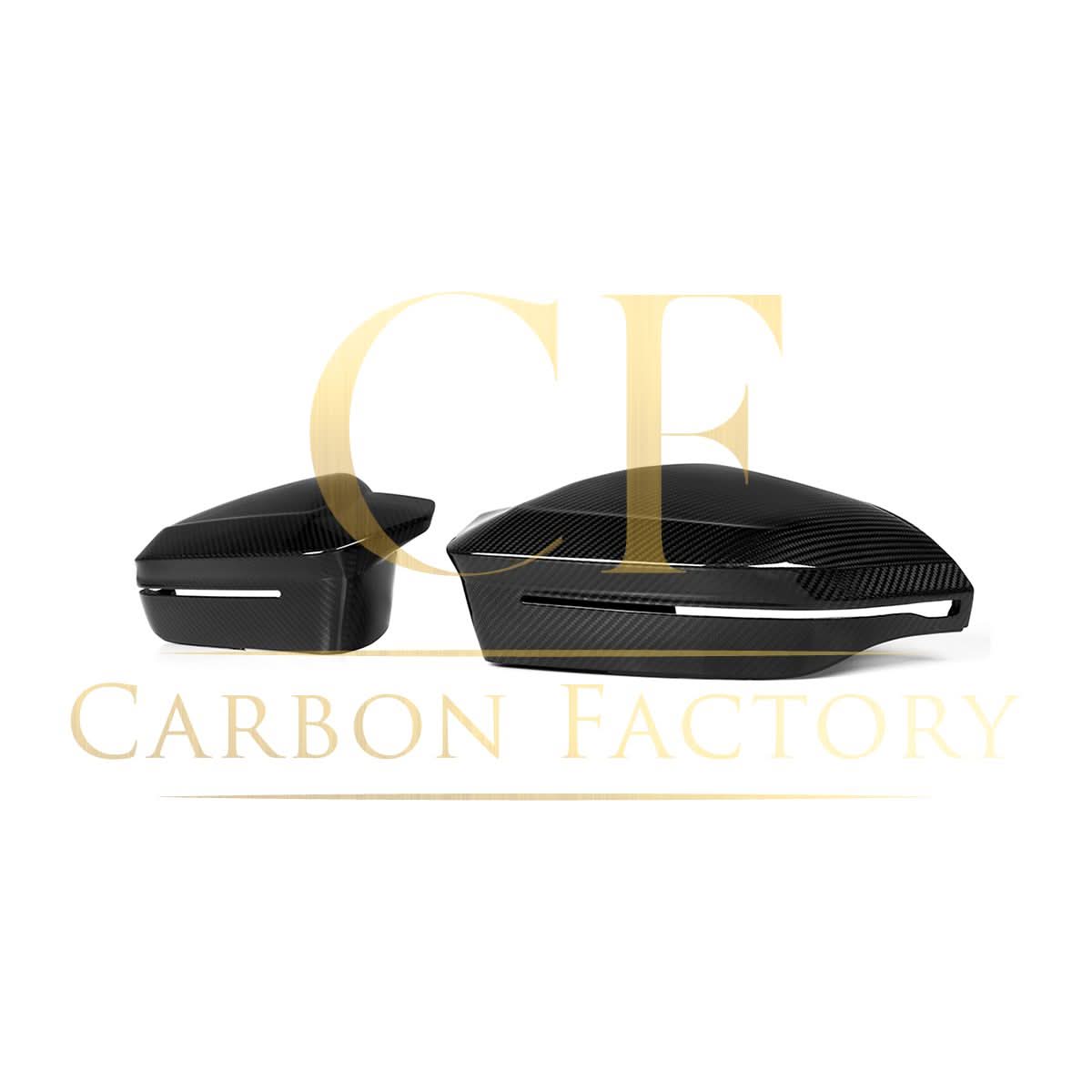 M5 Style Pre-Preg Carbon Fibre Replacement Mirror Covers for BMW G60 5 Series LHD 23-Present - Carbon Factory